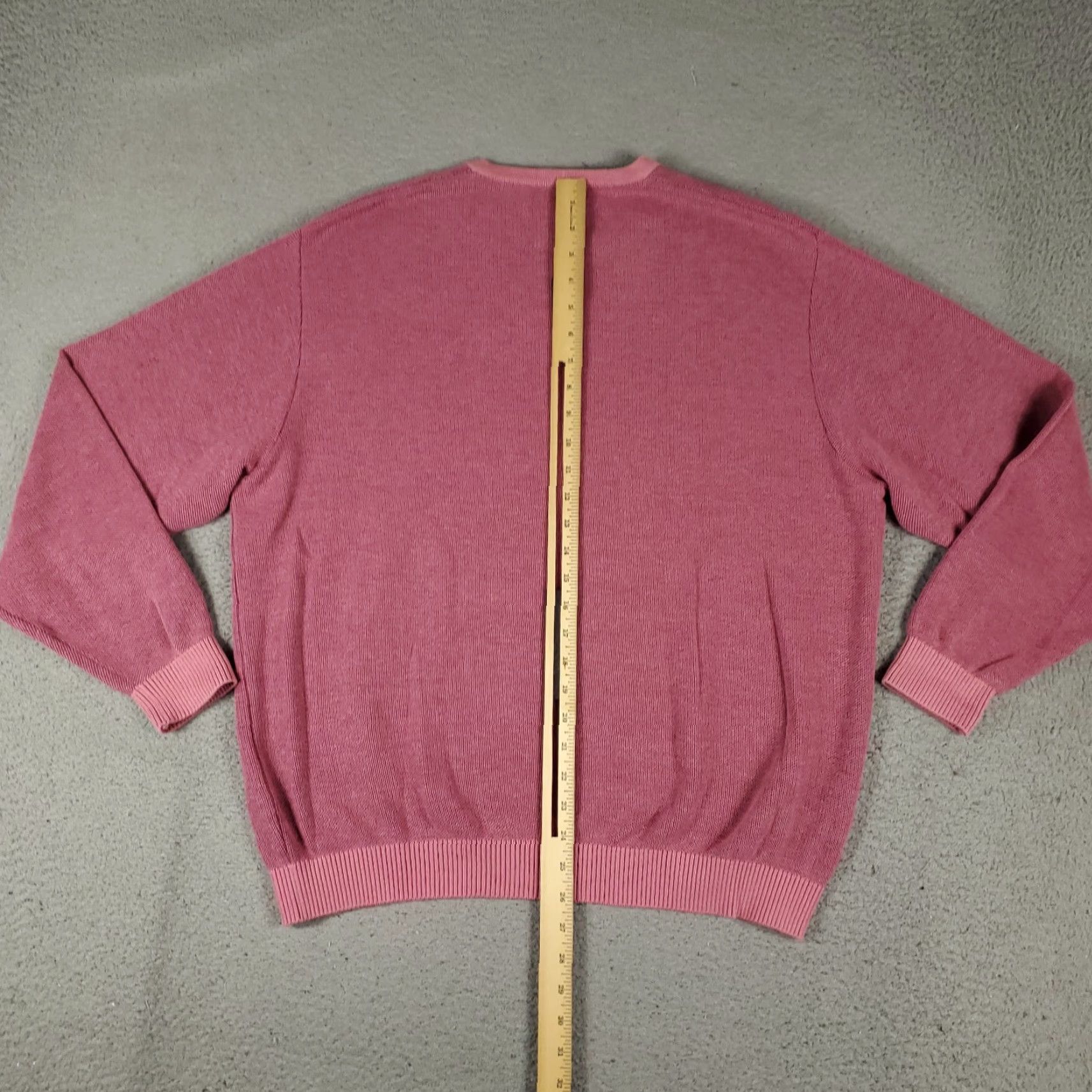 Vintage VINTAGE St Croix Sweater Shirt Mens L Mulberry Pink V-Neck Knit Pullover Logo 3-Season Casual Mens Size US L / EU 52-54 / 3 - 6 Thumbnail