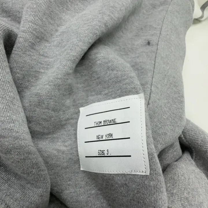 Thom Browne Thom Browne Gray Classic Striped Sweatshirt -2507 Size US M / EU 48-50 / 2 - 3 Thumbnail