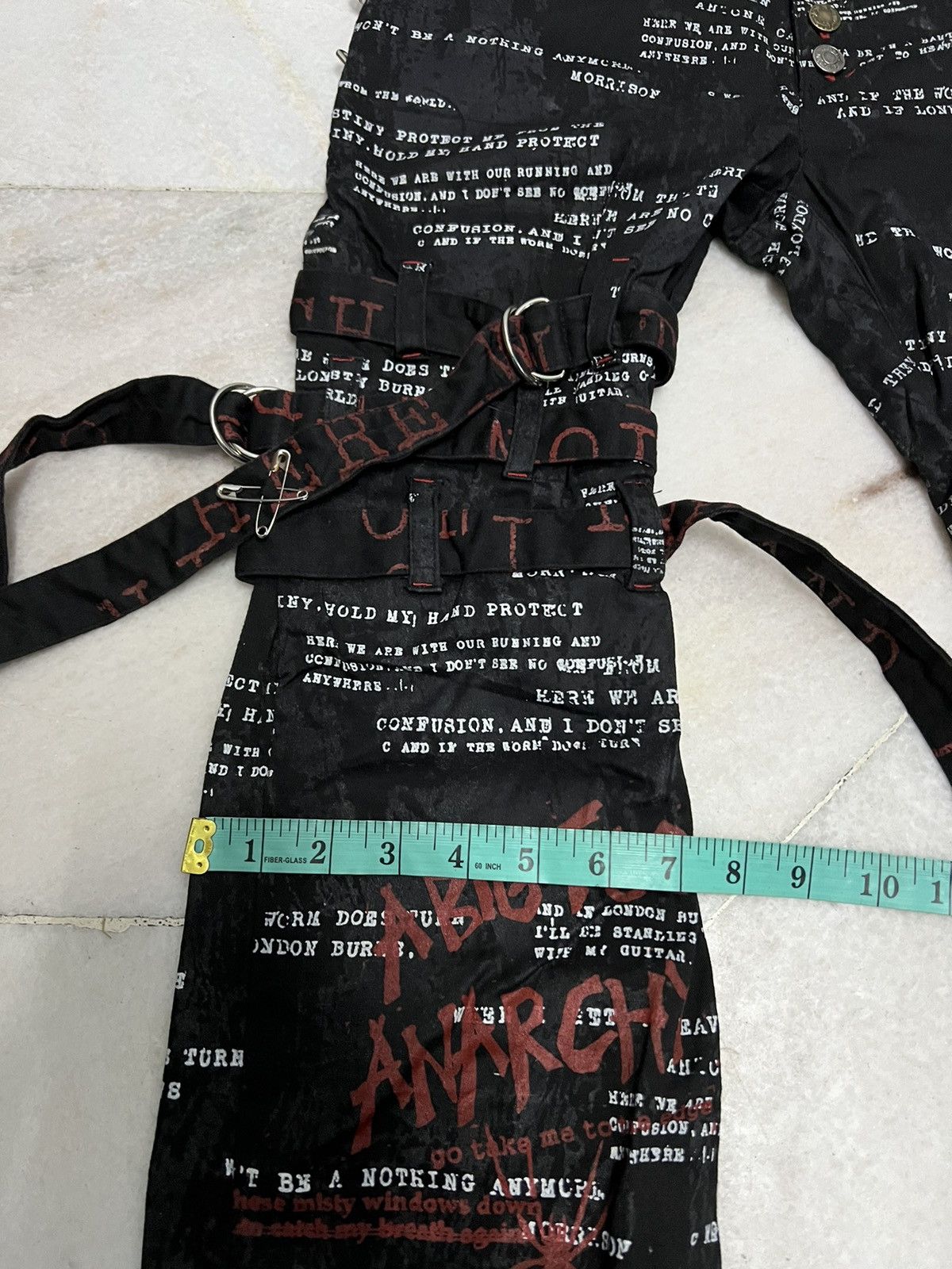 Japanese Brand VINTAGE H.ANARCHY FULL PRINT BONDAGE PUNK PANTS RARE Size US 28 / EU 44 - 18 Thumbnail
