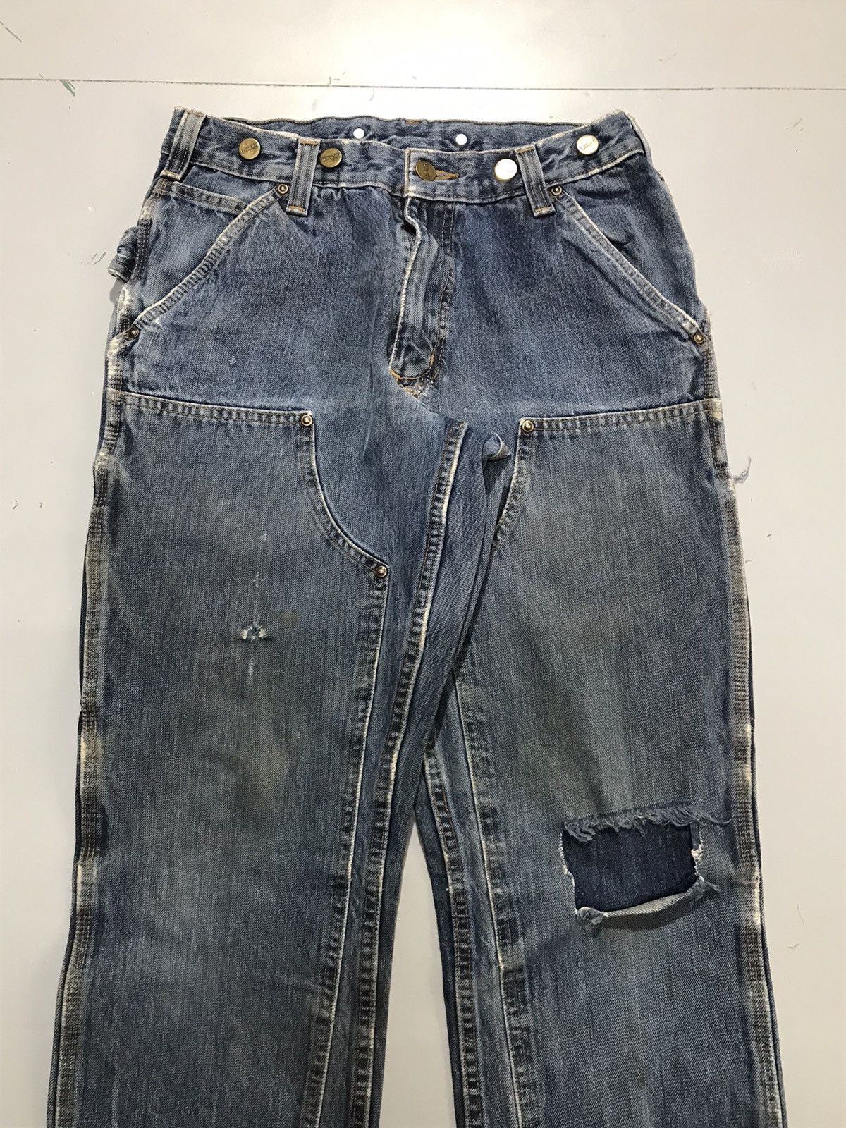 Carhartt Vintage Carhartt |10 repaired double knee workwear denim Size US 28 / EU 44 - 5 Thumbnail