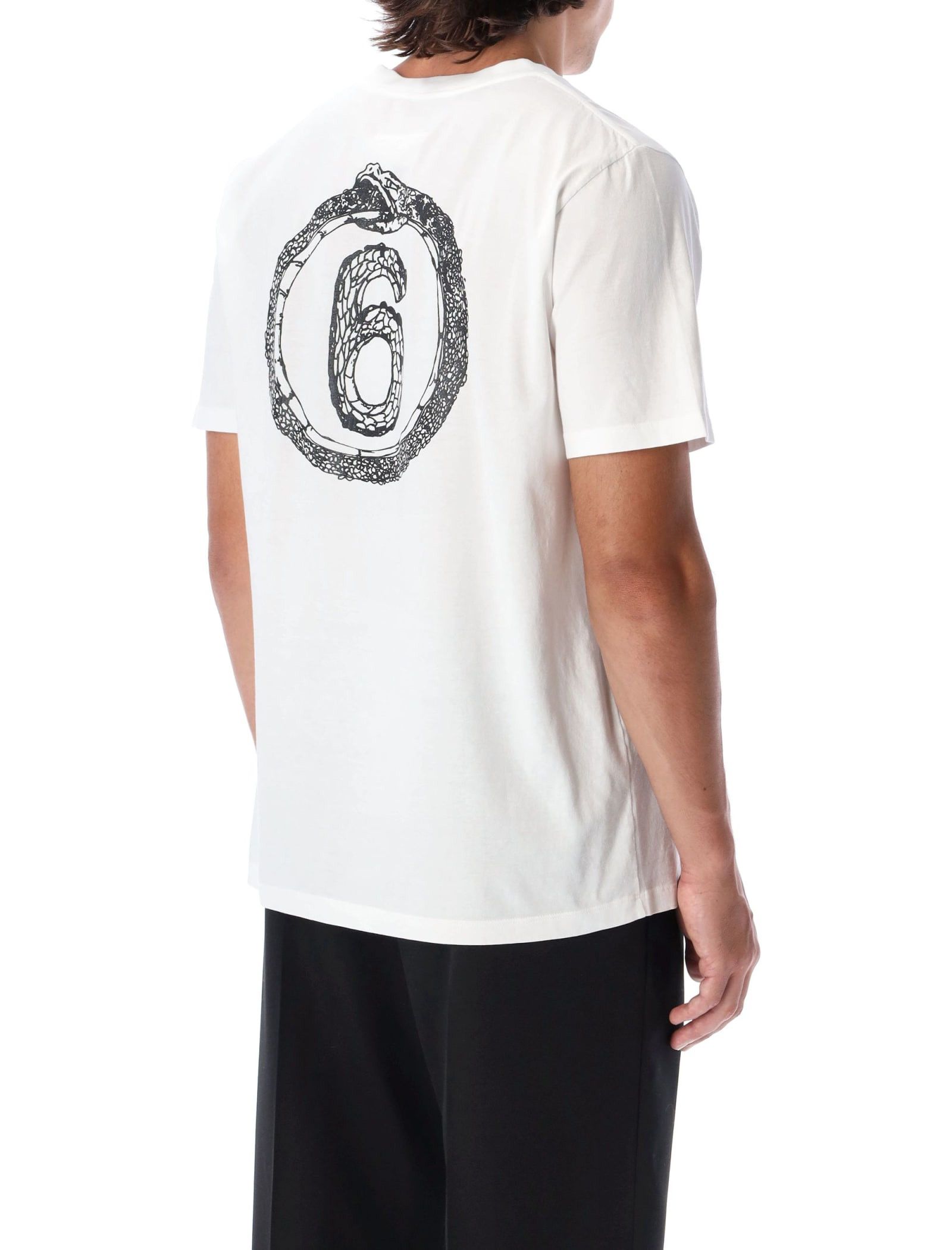 Maison Margiela o1y1224 6 Snake T-Shirt In White Size US S / EU 44-46 / 1 - 3 Thumbnail