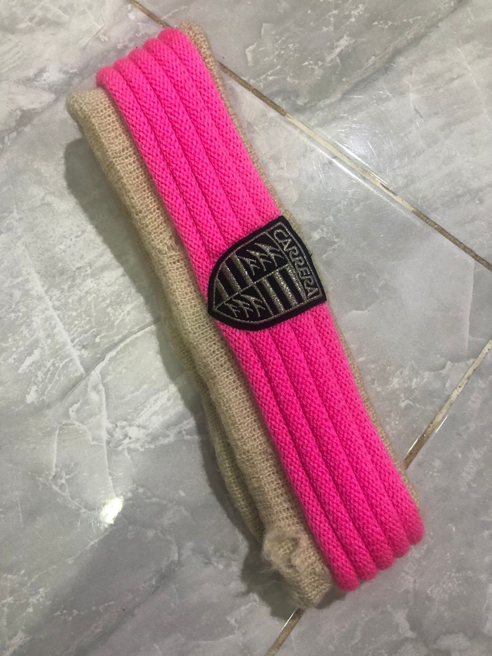 Carrera Vintage 90s Porsche Carrera Knit Ski Headband Size ONE SIZE - 1 Thumbnail