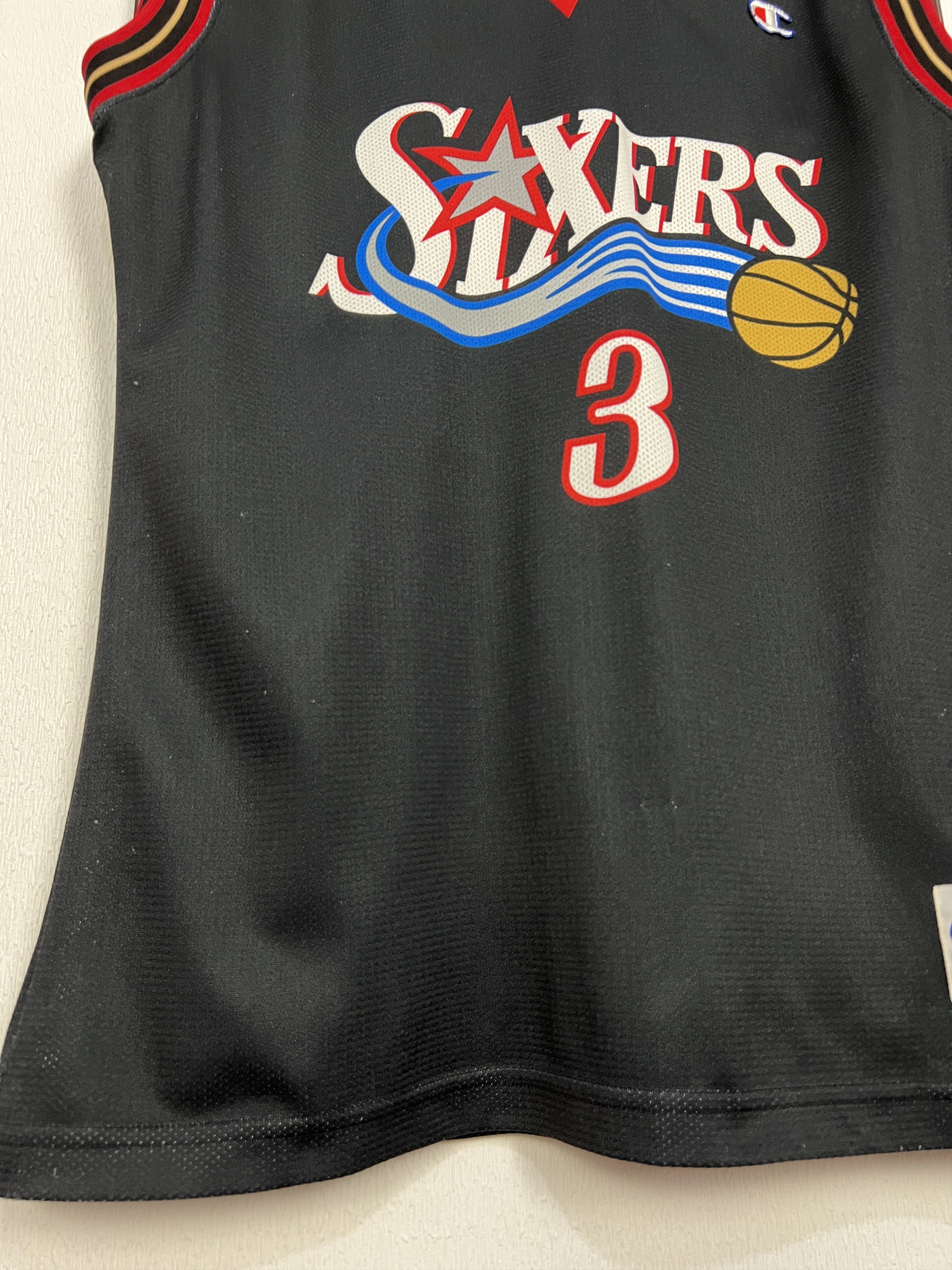 Champion Vintage Philadelphia 76ers Sixers NBA Iverson Jersey Shirt Size US L / EU 52-54 / 3 - 5 Thumbnail
