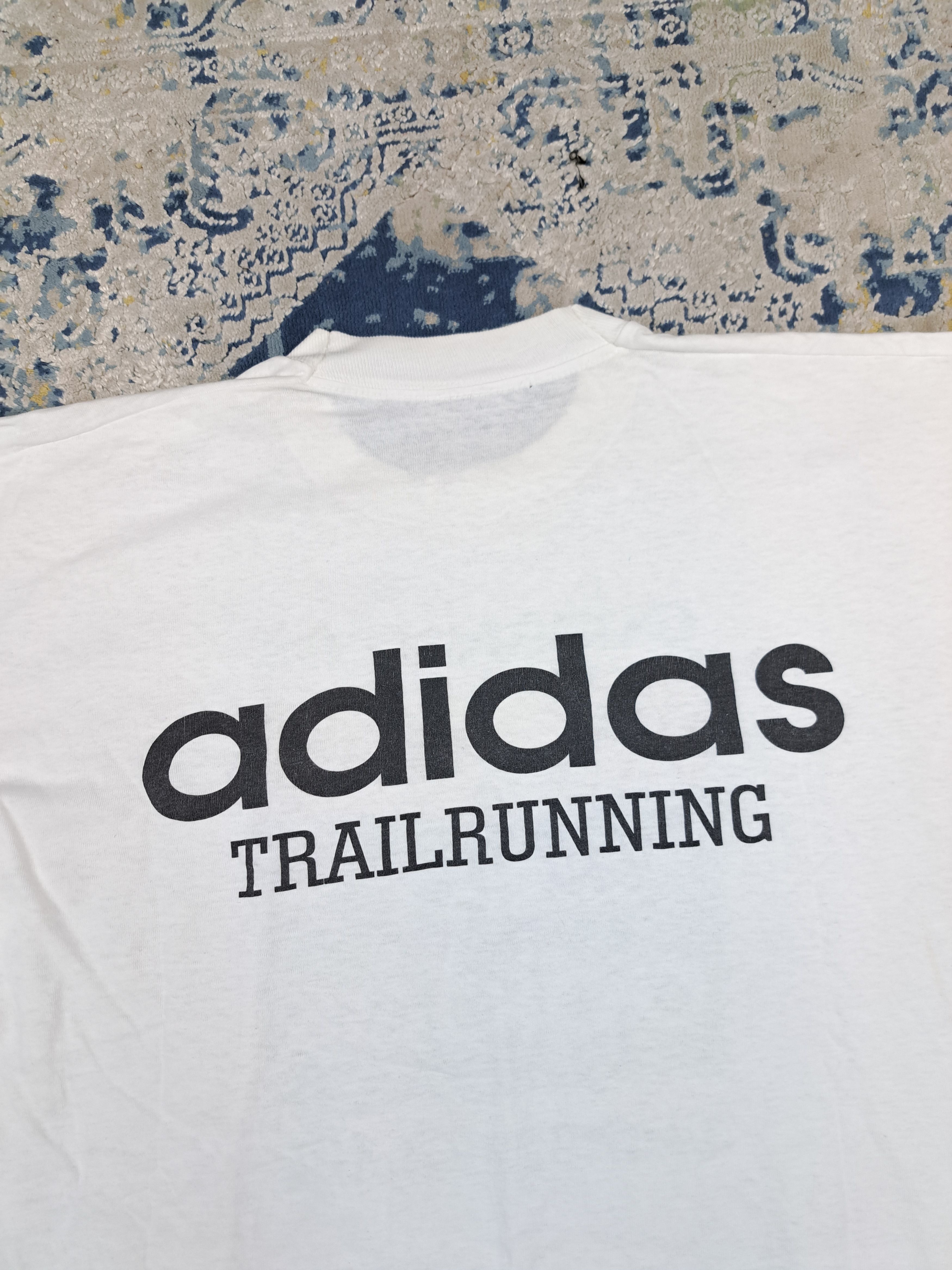 Vintage Vintage 90s Adidas Trailrunning Single Stitch Tee Gorpcore Size US XL / EU 56 / 4 - 2 Thumbnail