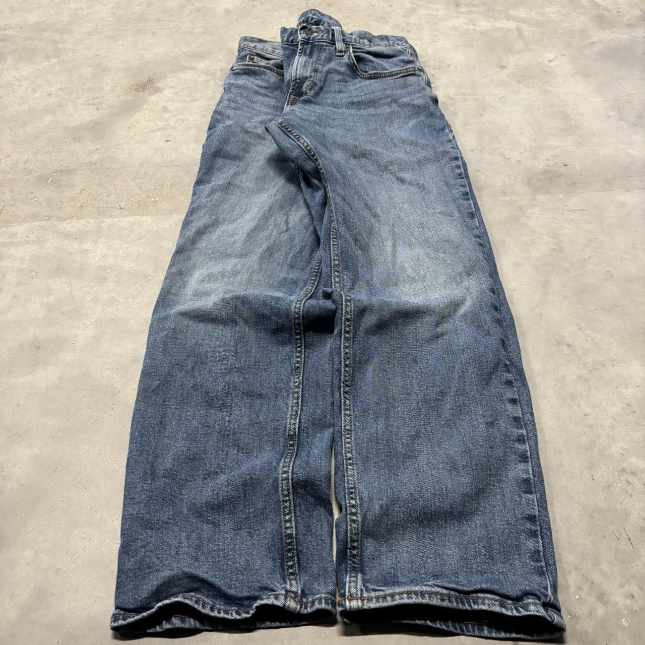 Japanese Brand × Vintage Crazy Vintage Y2K/2000s Grunge Dark Wash Essential Denim Jeans! Size US 31 - 3 Thumbnail