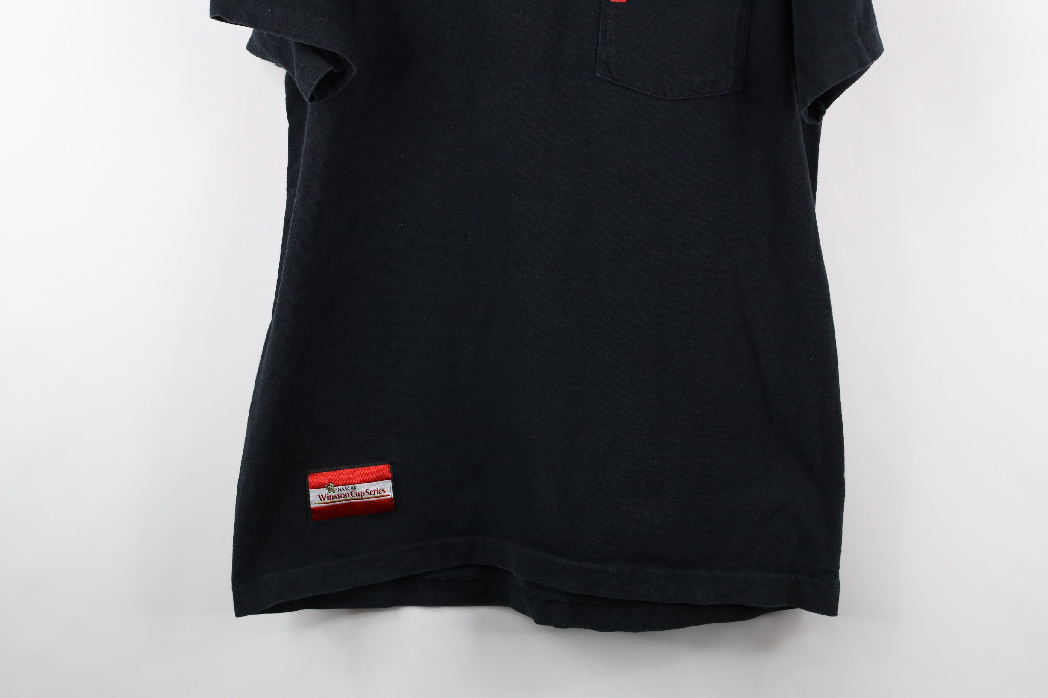 Vintage Vintage 90s Winston Cup Series Pocket T-Shirt Black USA Size US XL / EU 56 / 4 - 3 Thumbnail
