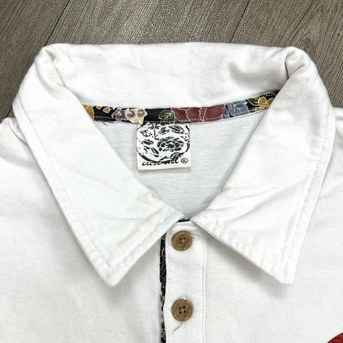 Japanese Brand Cute All Sukajan Dragon Sakura Polo Shirt Size US L / EU 52-54 / 3 - 16 Thumbnail