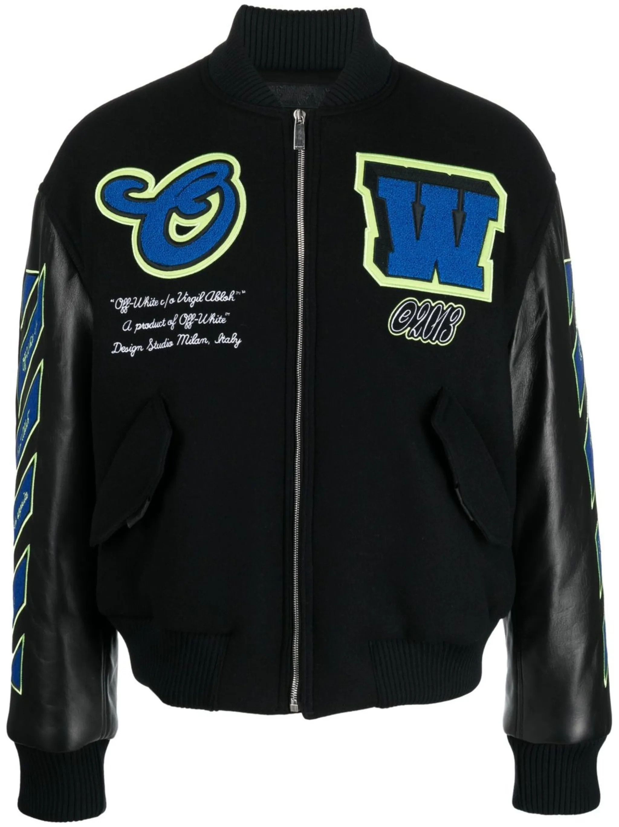 o1y0225 Logo Bomber Jacket in Black