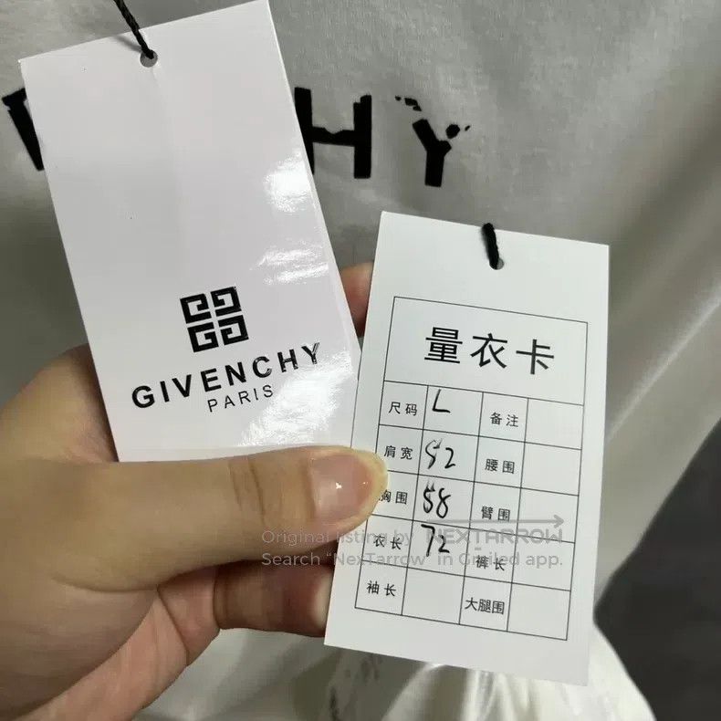 Givenchy Givenchy White Logo Lettering Print Short-Sleeve Loose Size US L / EU 52-54 / 3 - 5 Thumbnail