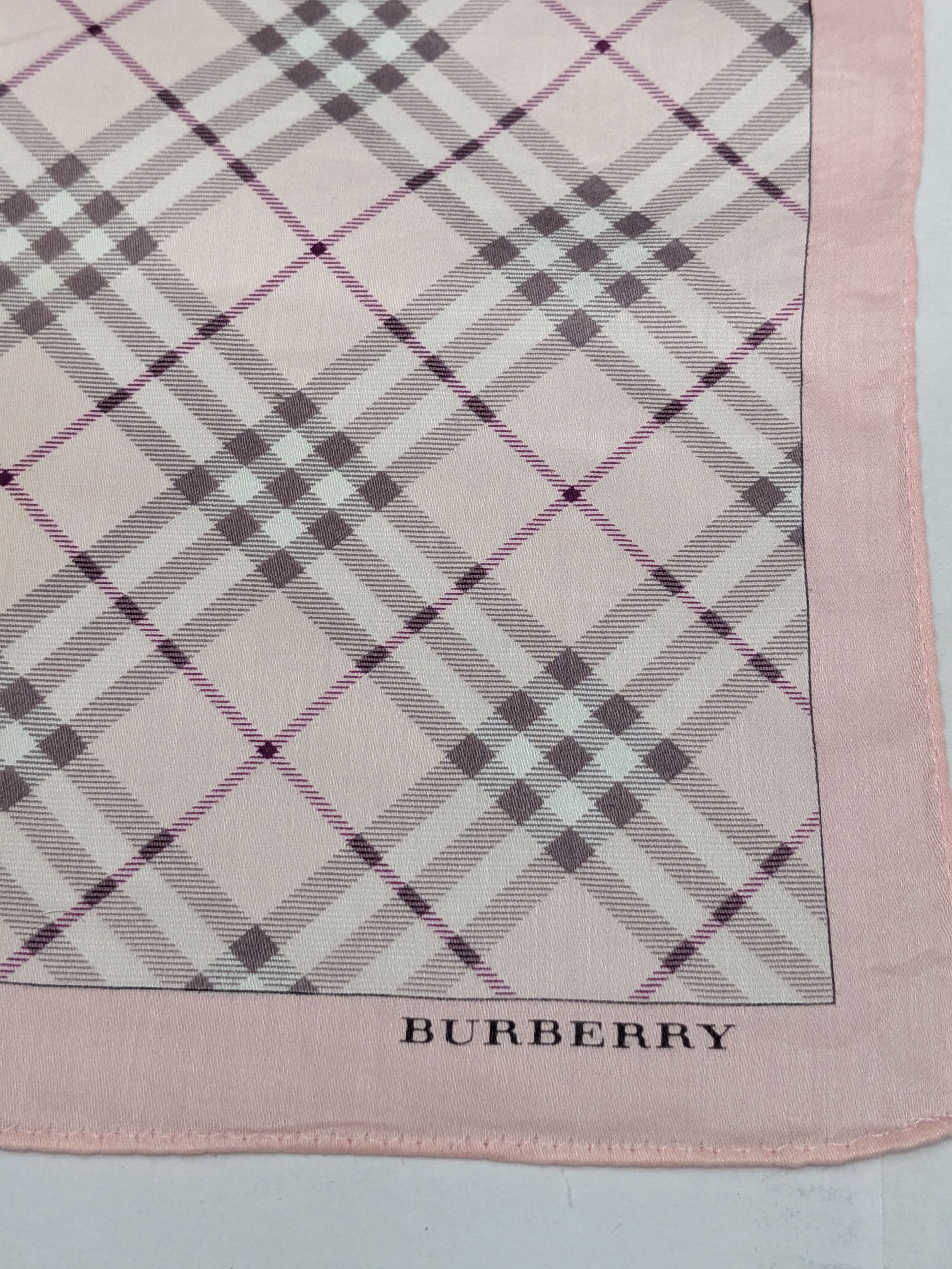 Burberry BURBERRY Handkerchief Pink Nova Check Plaid Size ONE SIZE - 2 Thumbnail