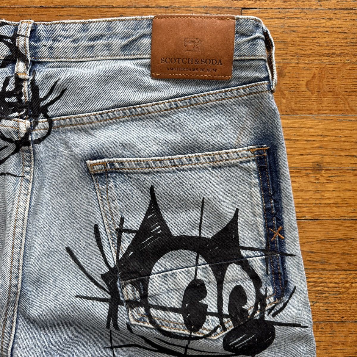 Scotch & Soda Scotch & Soda Felix The Cat Ralston Slim Fit Jeans 32x32 Size US 32 / EU 48 - 10 Thumbnail