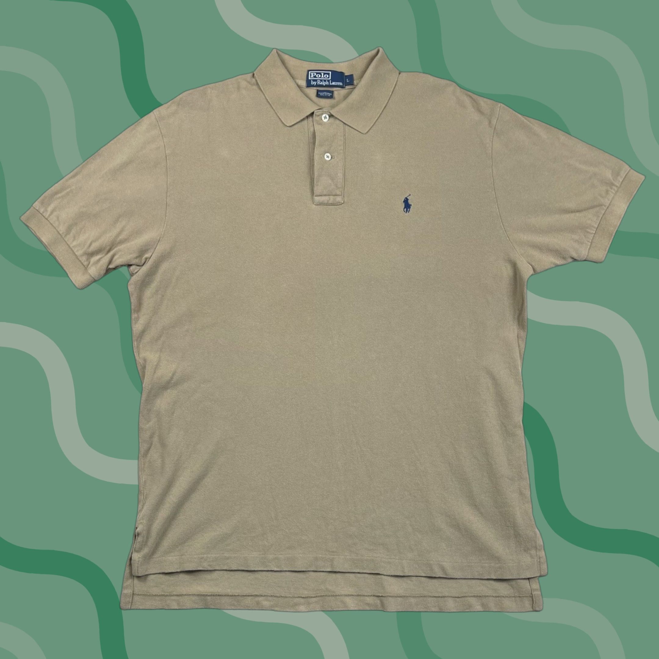 Polo Ralph Lauren VINTAGE Polo Ralph Lauren Shirt Men L Polo Short Sleeve Brown Lightweight Collared Golf Vintage 90s Mens Shirt Size US L / EU 52-54 / 3 - 1 Thumbnail