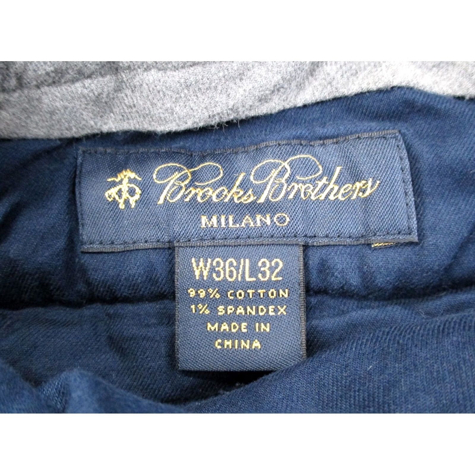 Brooks Brothers Brooks Brothers Pants Men 36 X 32 Blue Chino Corduroy Straight Stretch Navy Size US 36 / EU 52 - 7 Thumbnail