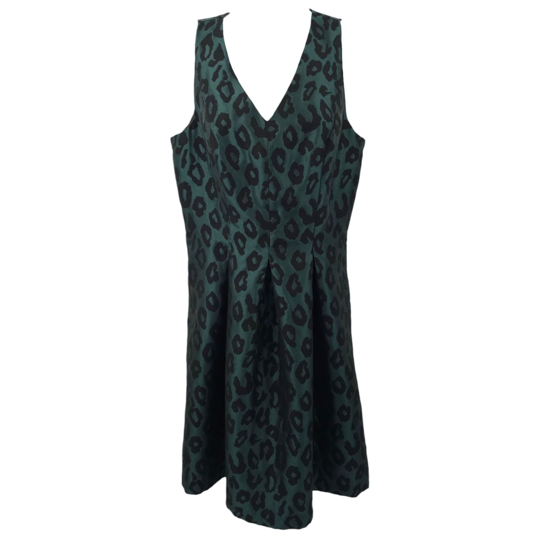 Loft Ann Taylor Loft Leopard Print Jacquard Fit & Flare Dress 4 Size S / US 4 / IT 40 - 1 Thumbnail