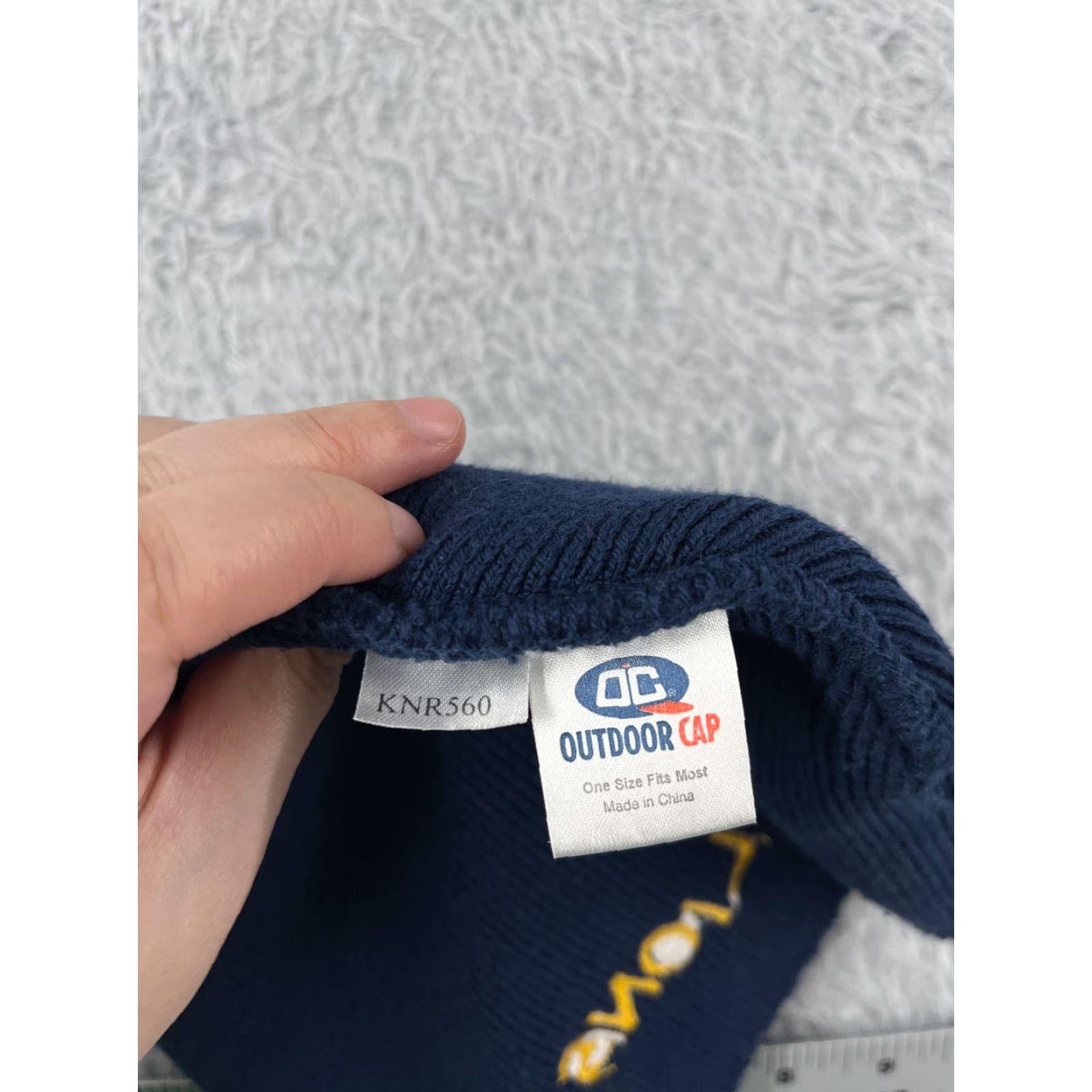 Vintage Outdoor Cap Lions Beanie Toque Adult One Size Blue Yellow Knit Embroidered Acrylic Cap Sports Hat Mens|Womens|Unisex Size ONE SIZE - 7 Thumbnail