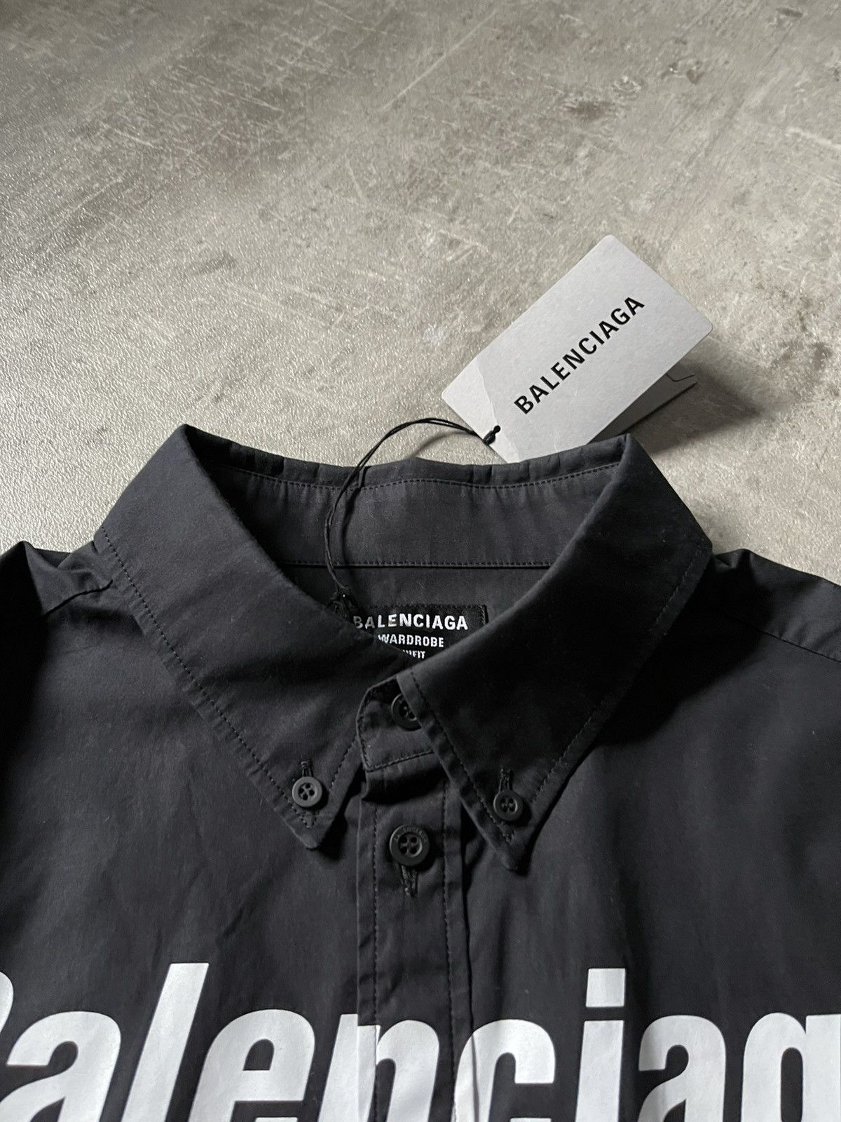 Balenciaga Balenciaga Recycling logo print eco FW21 button up shirt Size US M / EU 48-50 / 2 - 8 Thumbnail