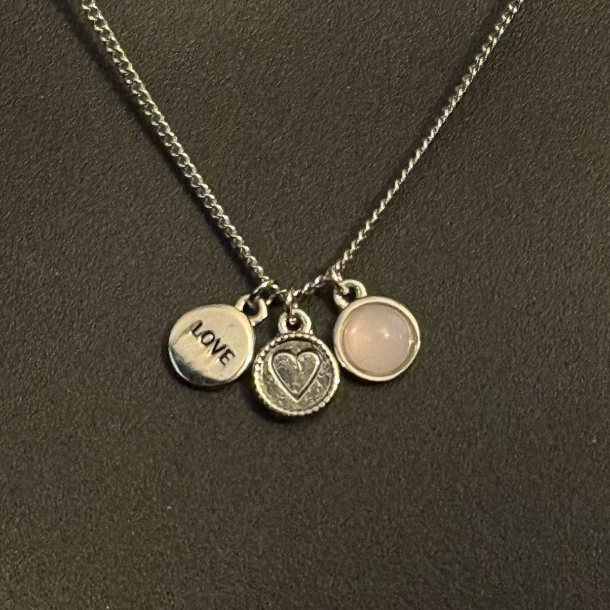 BCBGeneration BCBGeneration silver tone Love theme charm pendant necklace Size ONE SIZE - 2 Thumbnail
