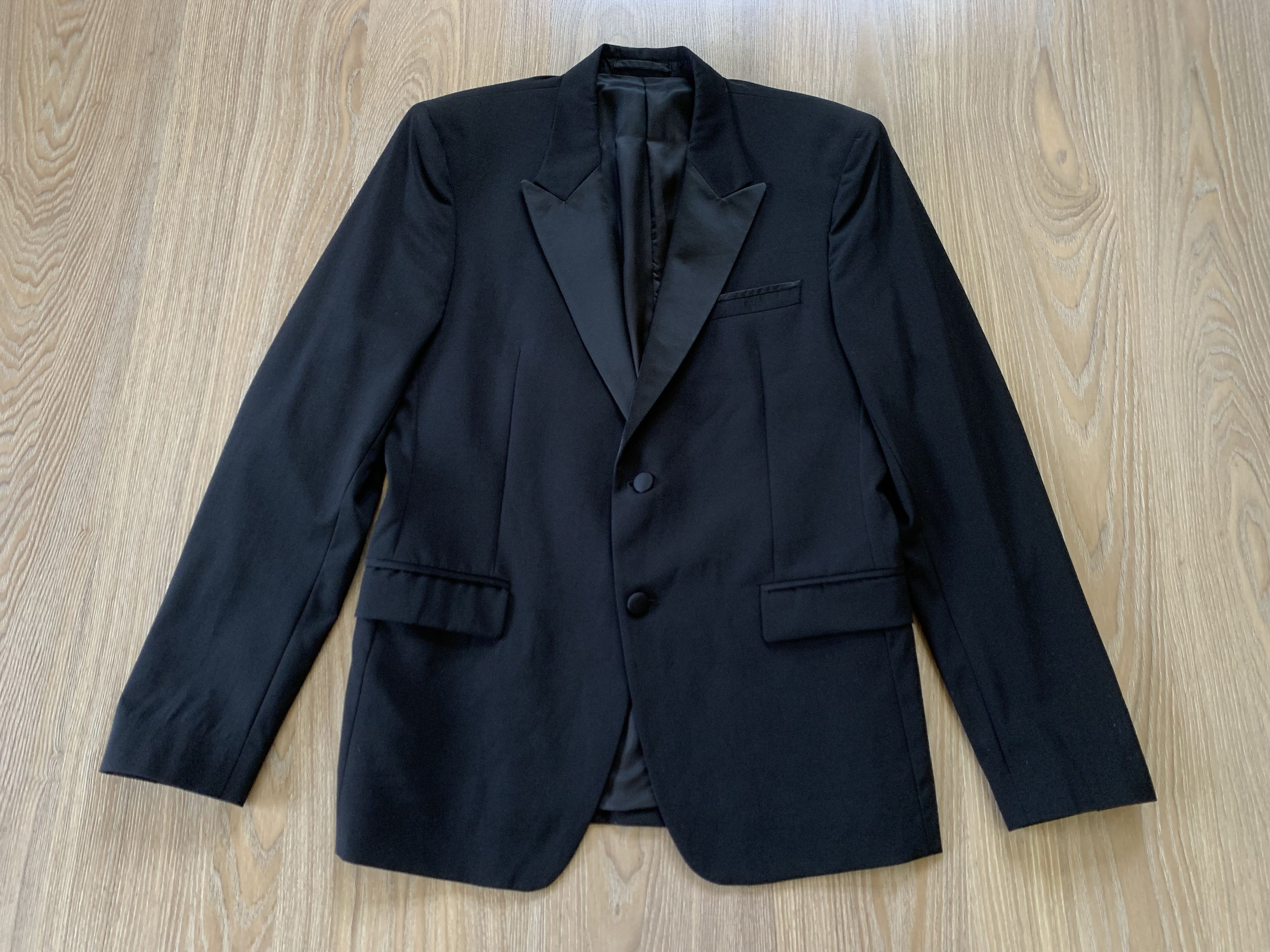 Versace Versace Collection Men's Black Two Button Wool Suit Size 50L - 4 Thumbnail