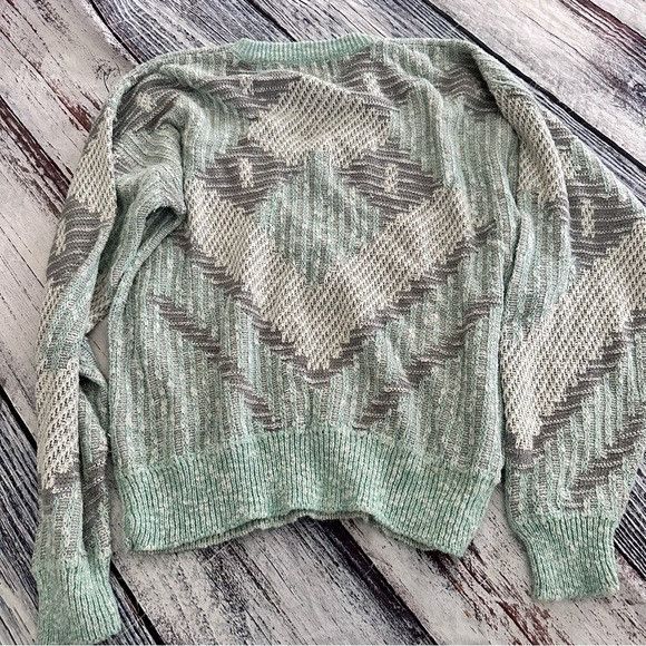 Vintage Vintage J.J. Cochran Cotton Blend Unique Knit Sweater Size US L / EU 52-54 / 3 - 3 Thumbnail