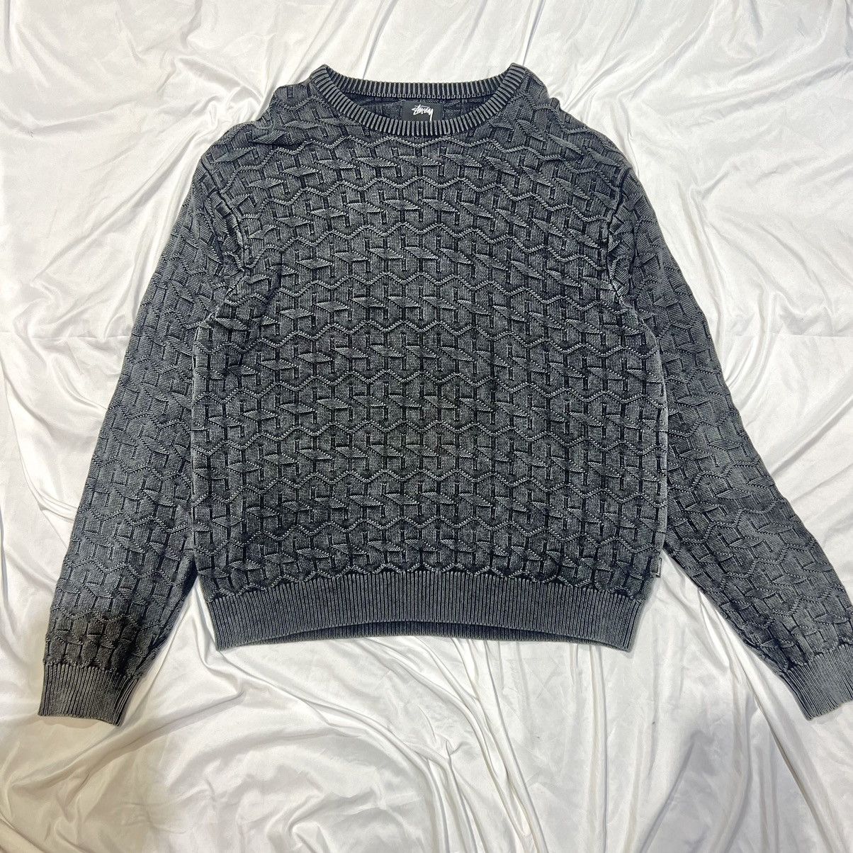 トップス stussy STRAND SWEATER M Strand Sweater – Premier