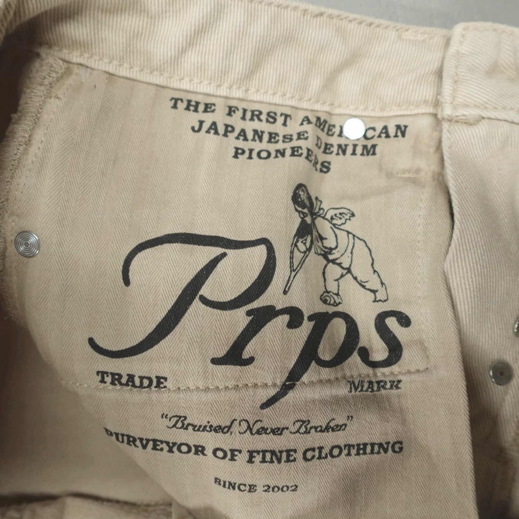 Prps PRPS Chevelle Baggy Fit Jeans Pants Men’s Size 29 Stone Beige Denim 5-Pocket Regular Inseam 31" Men Shoes? Size US 29 - 5 Thumbnail