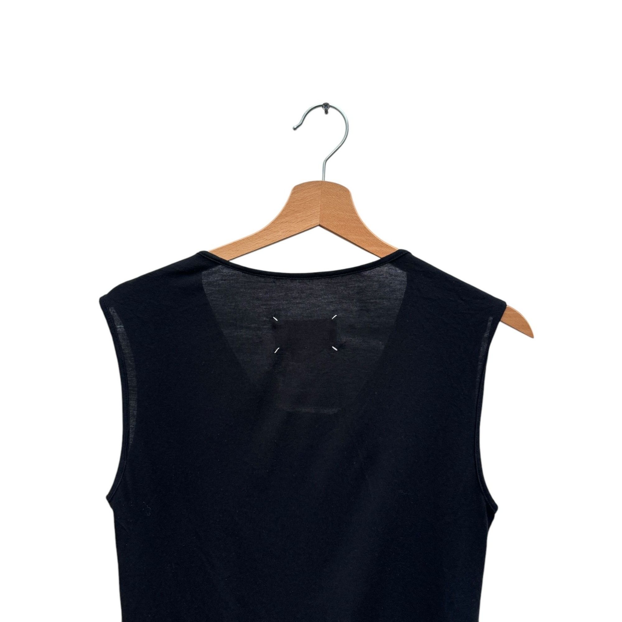Maison Margiela SS 2004 Black Viscose Silk Top Size M / US 6-8 / IT 42-44 - 4 Thumbnail