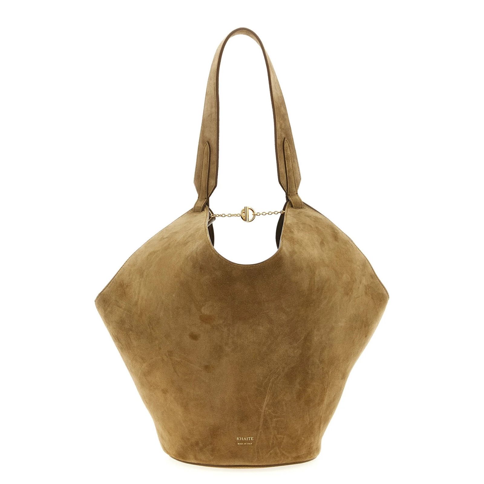 KHAITE KHAITE Lotus Small Mud Suede Tote Bag New & Authentic Size ONE SIZE - 1 Thumbnail