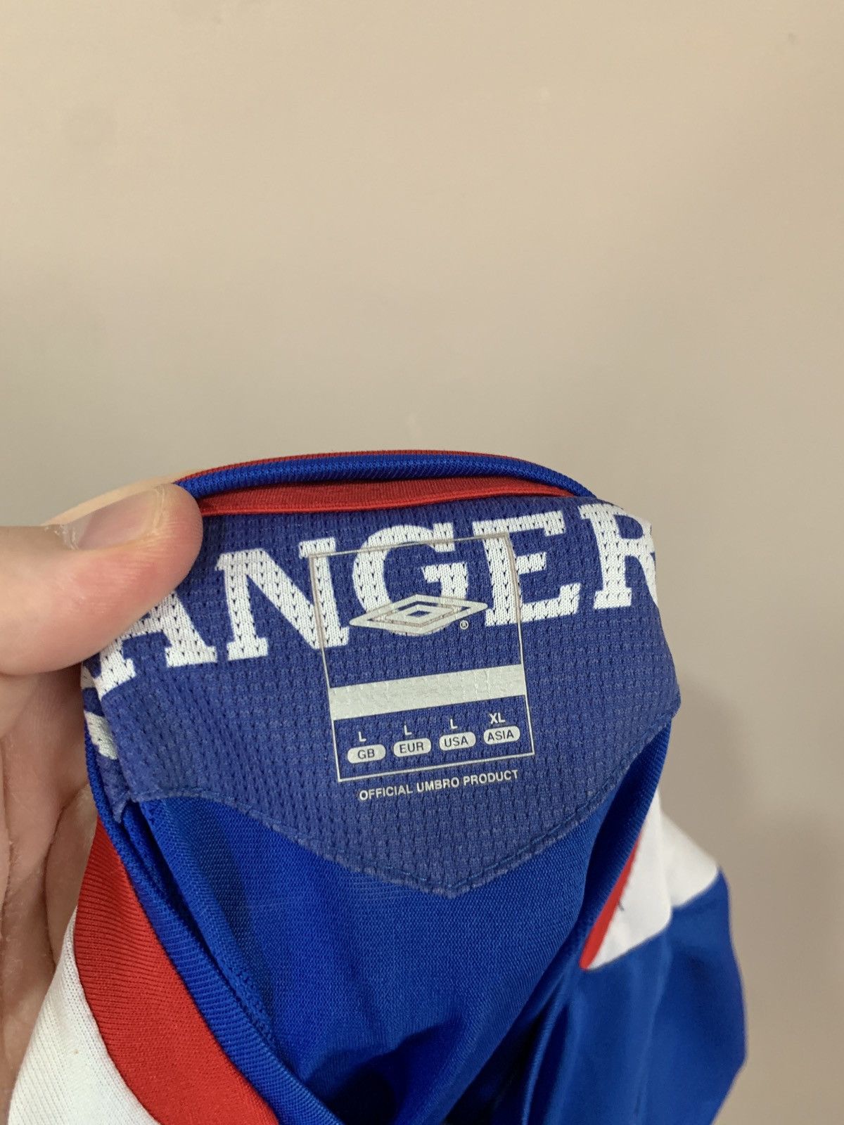 Umbro Rangers Glasgow 2007 Home Umbro Football Shirt Vintage Retro Size US L / EU 52-54 / 3 - 7 Thumbnail