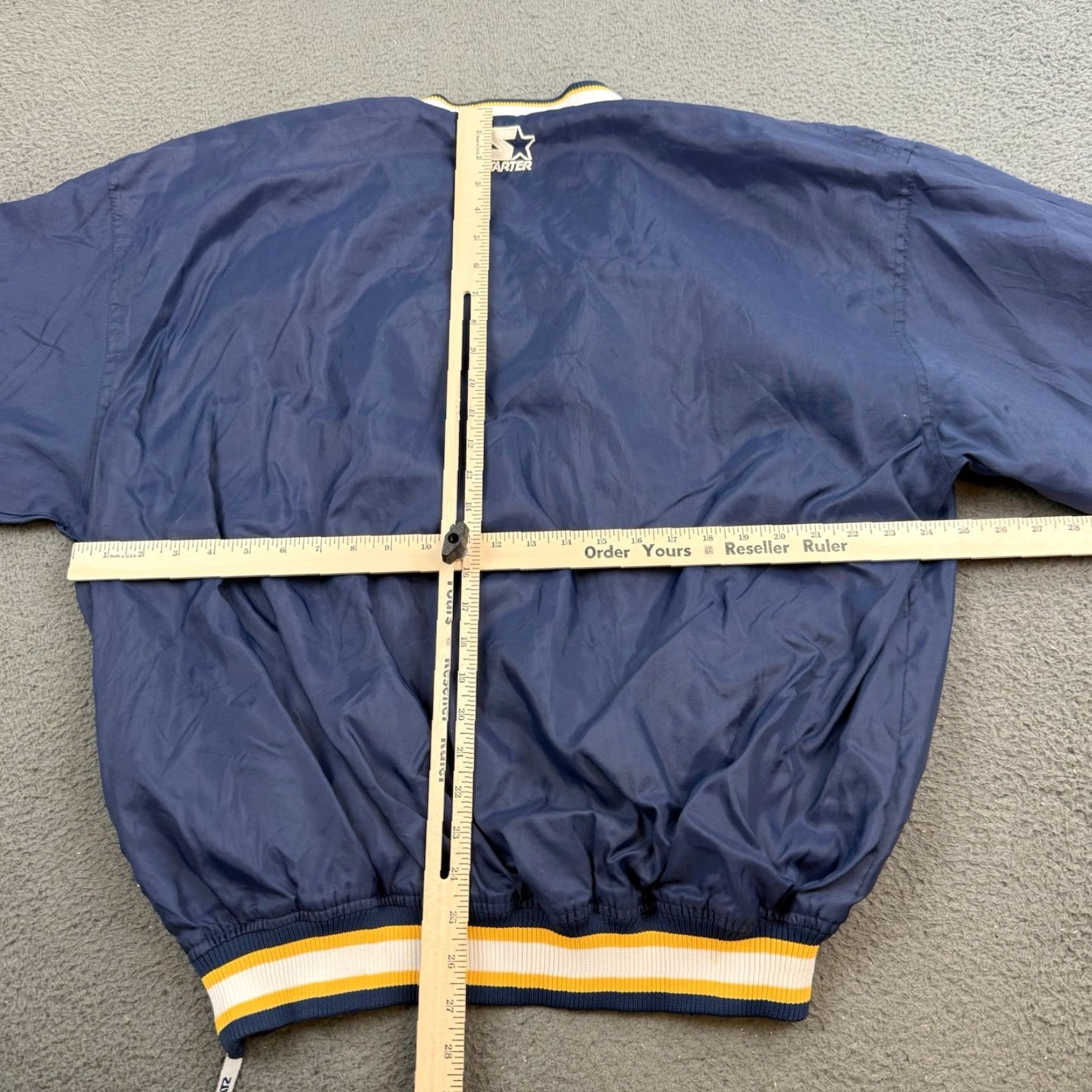 Starter VINTAGE UCLA Bruins Satin Jacket Mens XL Blue Windbreaker V Neck Jacket Size US XL / EU 56 / 4 - 7 Thumbnail