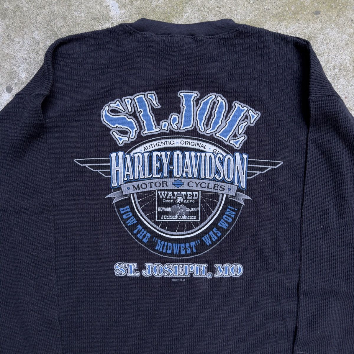 Harley Davidson Harley Davidson Flame Thermal Shirt ERD Grunge Biker WCC Size US XL / EU 56 / 4 - 4 Thumbnail