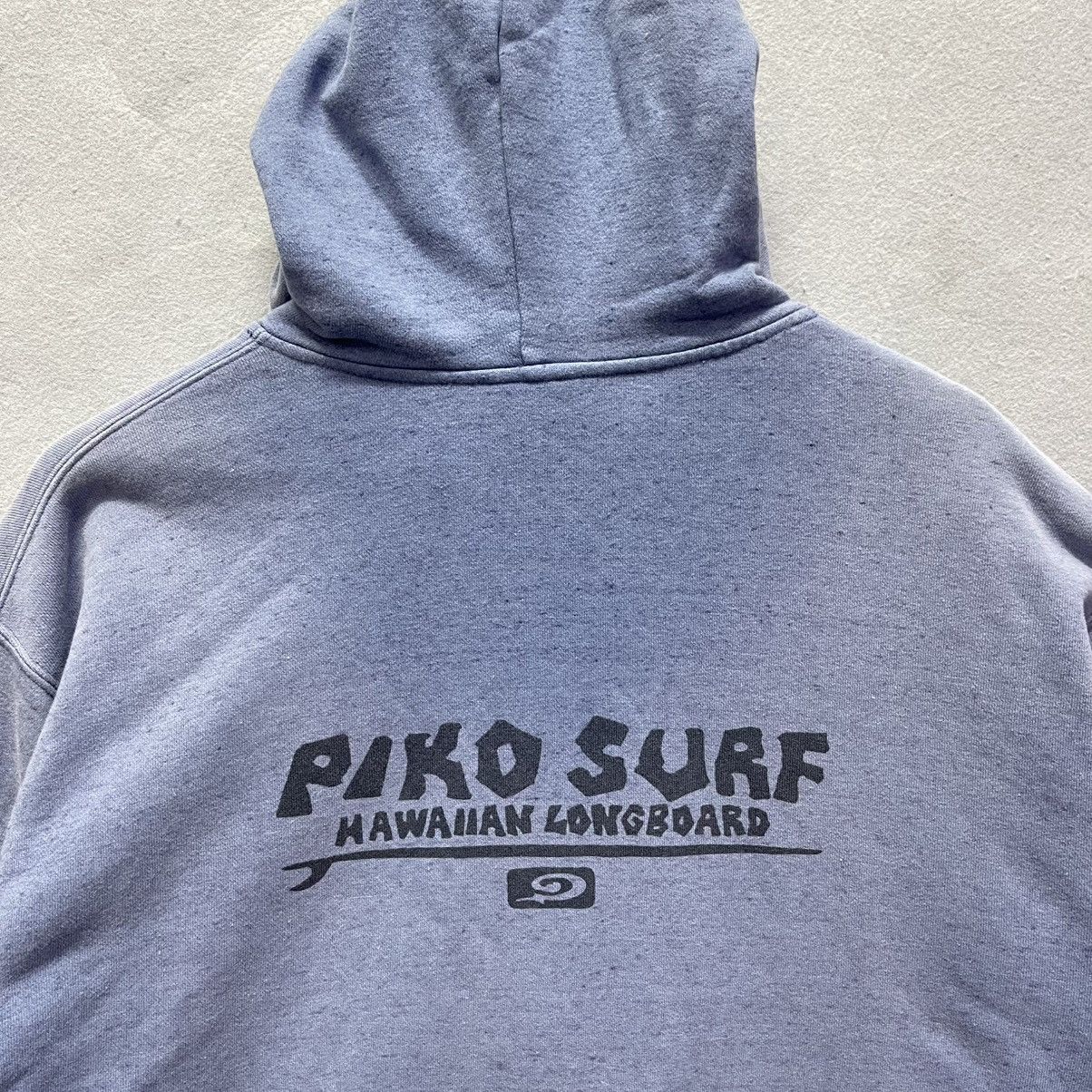 Vintage Vintage Piko Surf Hawaiian Longboard Zip Hoodie Washed Blue Size US L / EU 52-54 / 3 - 2 Thumbnail