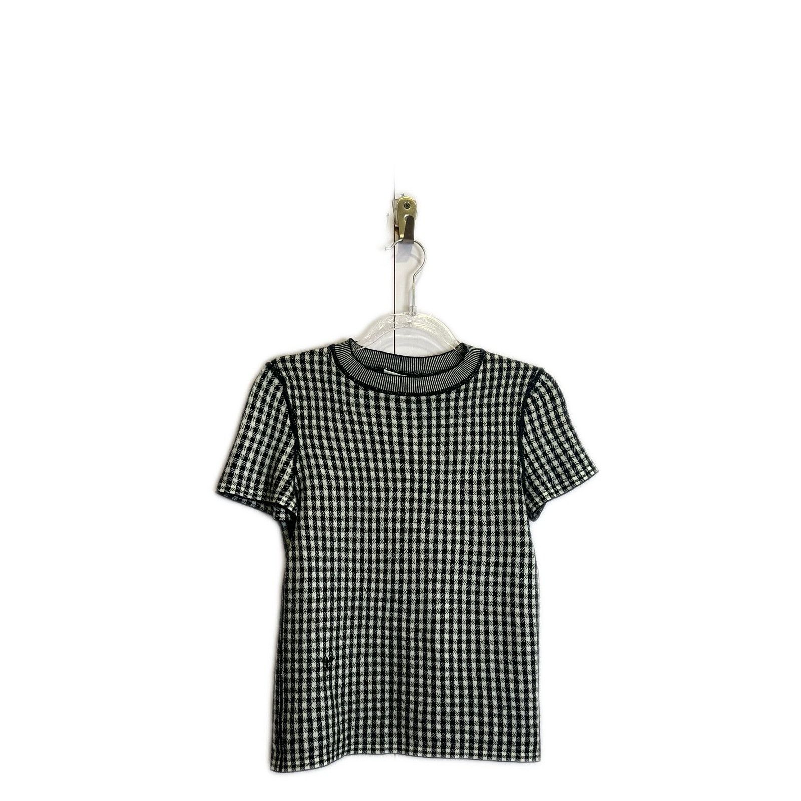 Dior Dior Houndstooth Short Sleeve Sweater Size 36 Size XS / US 0-2 / IT 36-38 - 1 Thumbnail
