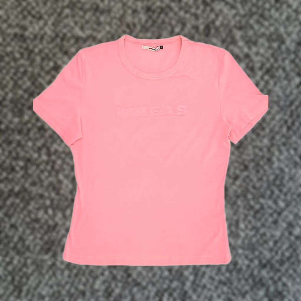 GAS GAS Womens T-Shirt Top XL Pink Cotton Size XL / US 12-14 / IT 48-50 - 1 Thumbnail