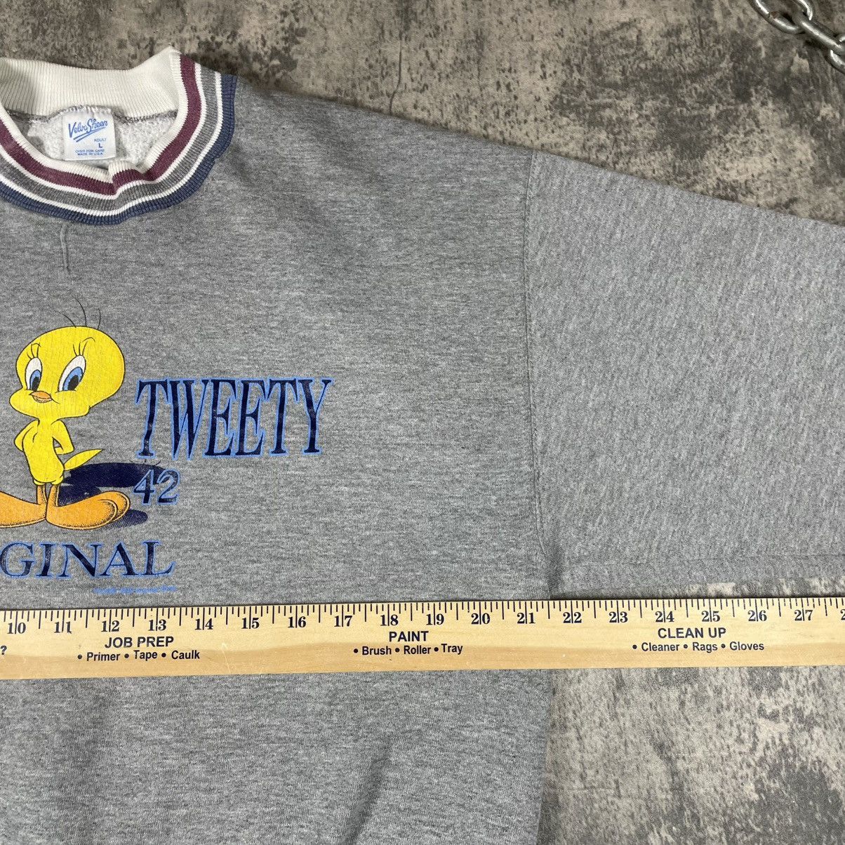 Velva Sheen Tweety Bird Vintage 1995 Pullover Sweatshirt Size US L / EU 52-54 / 3 - 6 Thumbnail