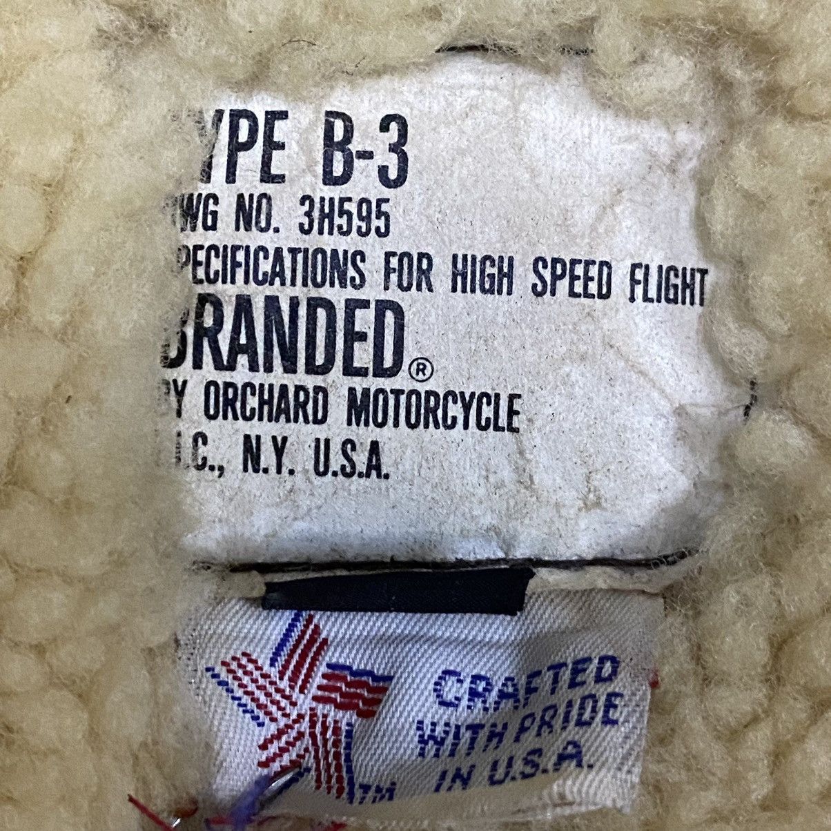 Japanese Brand B3 Orchard Motorcycles Sheepskin Made in USA Size US M / EU 48-50 / 2 - 16 Thumbnail