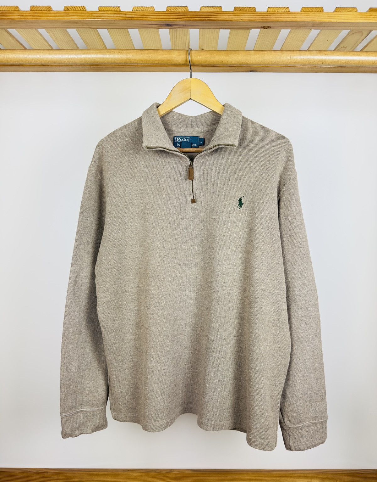 Polo Ralph Lauren Vintage Polo Ralph Lauren 1/4 Zip Sweater Old Money Size US L / EU 52-54 / 3 - 1 Thumbnail