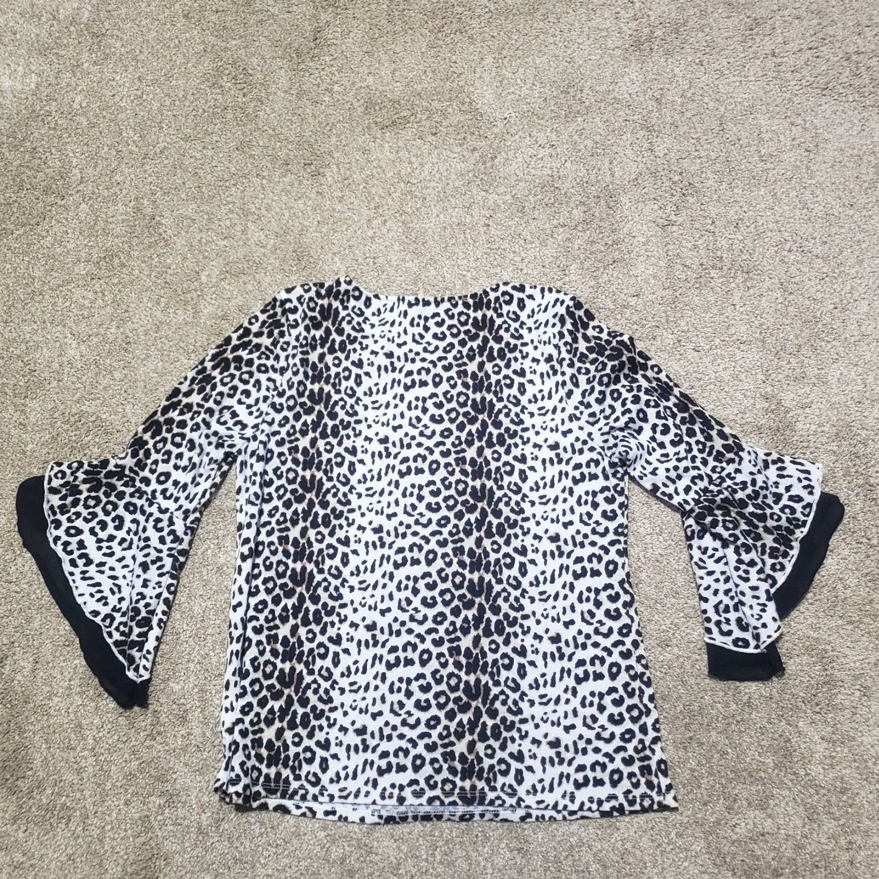 Vintage Above and Beyond Shirt Leopard Print Grommets Sleeve Adult Women's M Medium Size M / US 6-8 / IT 42-44 - 8 Thumbnail