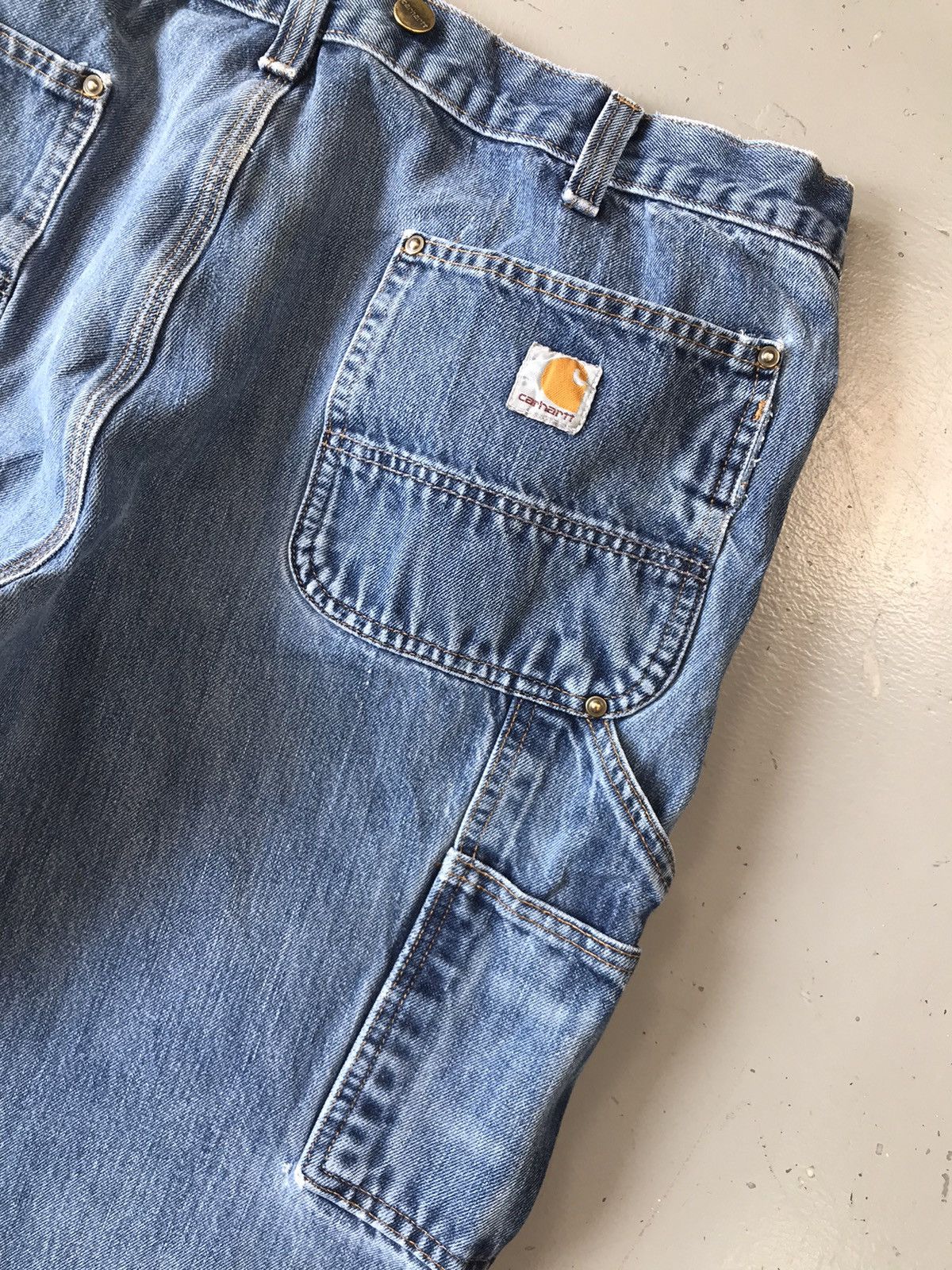 Carhartt × Vintage Vintage Carhartt b01 double knee denim Size US 38 / EU 54 - 13 Thumbnail
