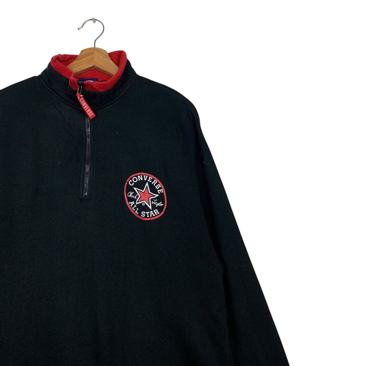 Converse CONVERSE Half Zip Turtleneck Pullover Sweater #2206-C97 Size US M / EU 48-50 / 2 - 5 Thumbnail