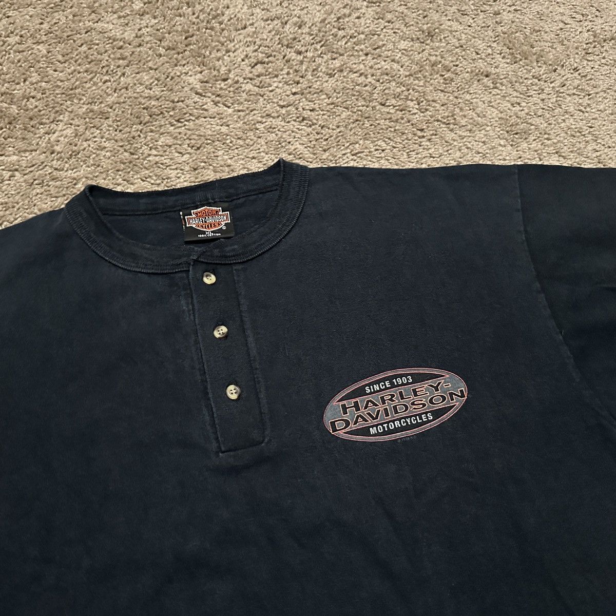 Harley Davidson × Vintage Vintage Harley Davidson Shirt Mesa Arizona Shirt Bike Grunge Size US XL / EU 56 / 4 - 2 Thumbnail