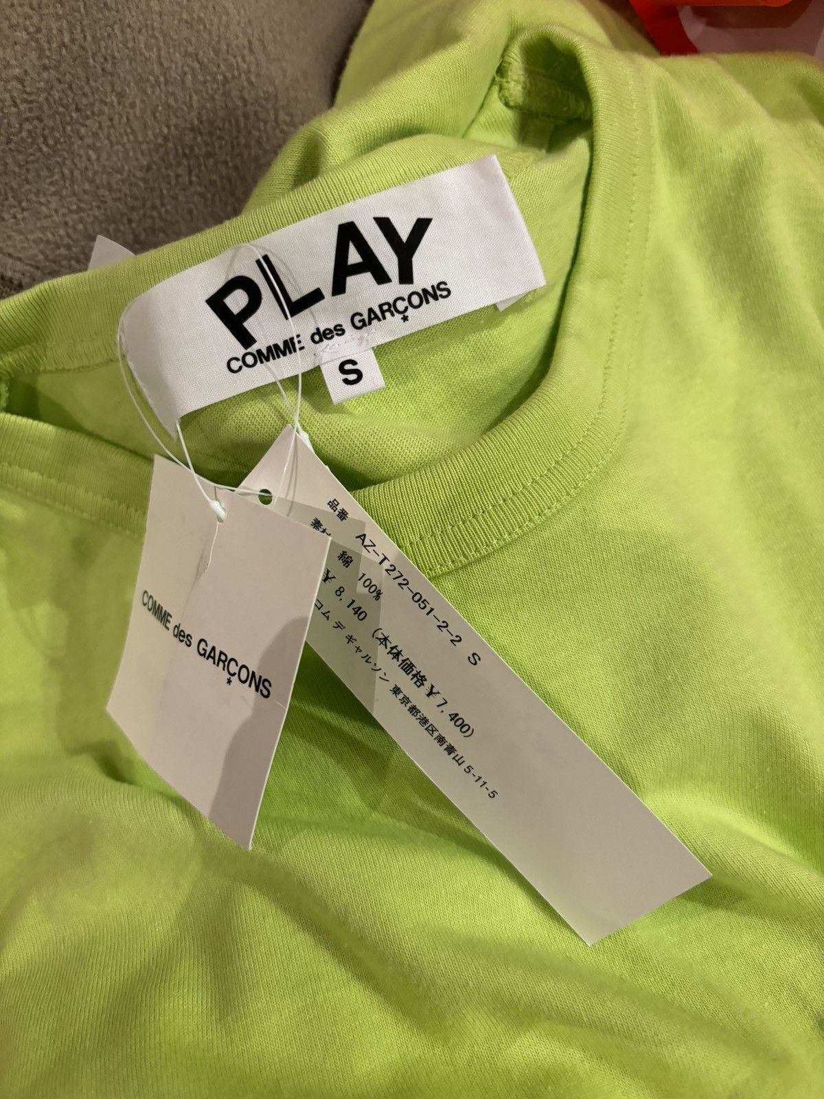 Comme des Garcons × Comme des Garcons PLAY Comme Des Garçons Play heart embroidered round neck T-shirt Size US S / EU 44-46 / 1 - 2 Thumbnail