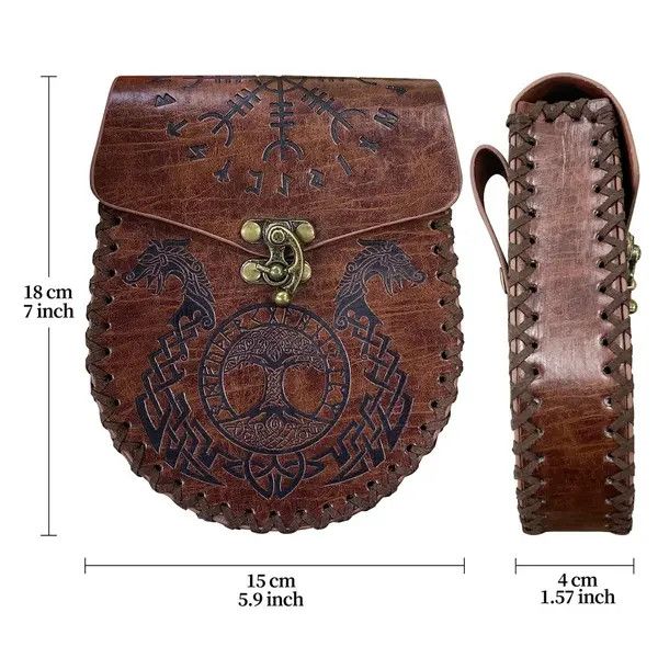 Japanese Brand × Leather Medieval Viking Money Pouch Bag Size ONE SIZE - 4 Thumbnail
