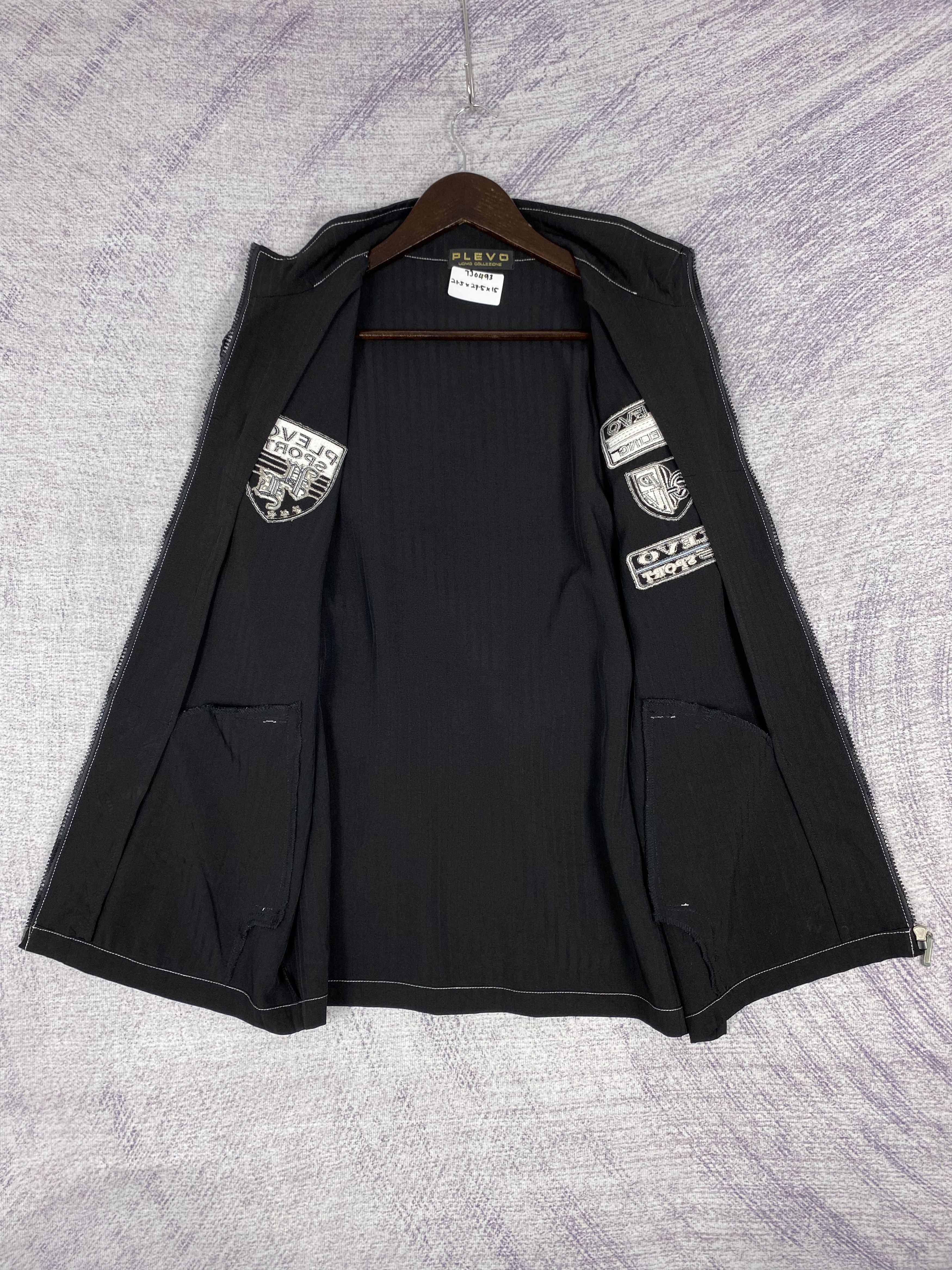 Japanese Brand Vintage Plevo Uomo Zip Up Half Sleeve Jacket Size US M / EU 48-50 / 2 - 6 Thumbnail