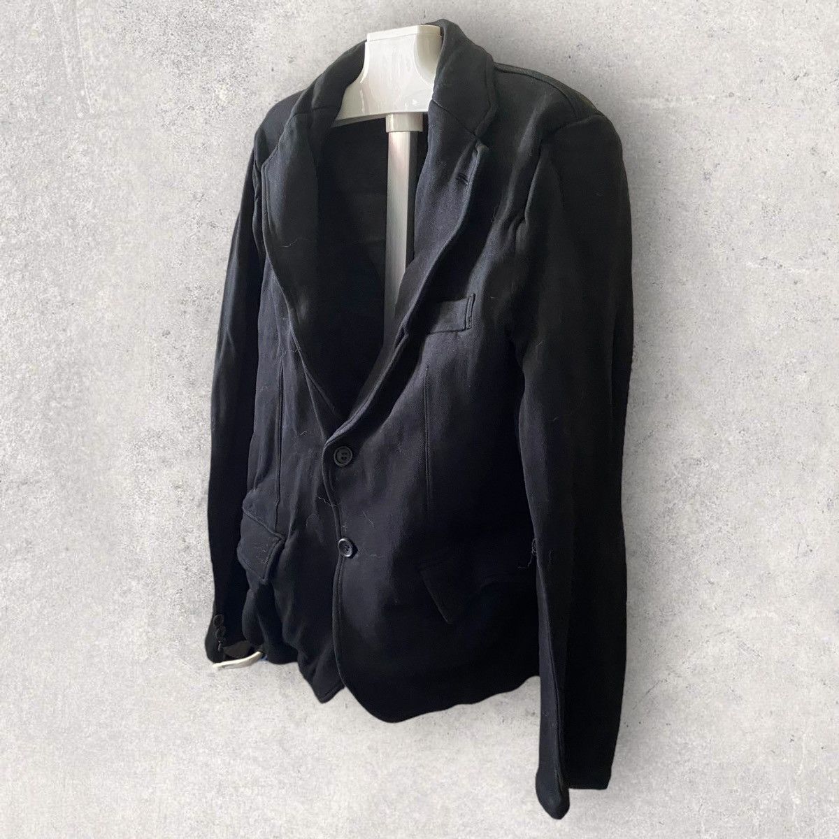 Comme des Garcons × Comme des Garcons Homme Black Dyed Poly Wrinkle Jacket Size US M / EU 48-50 / 2 - 3 Thumbnail
