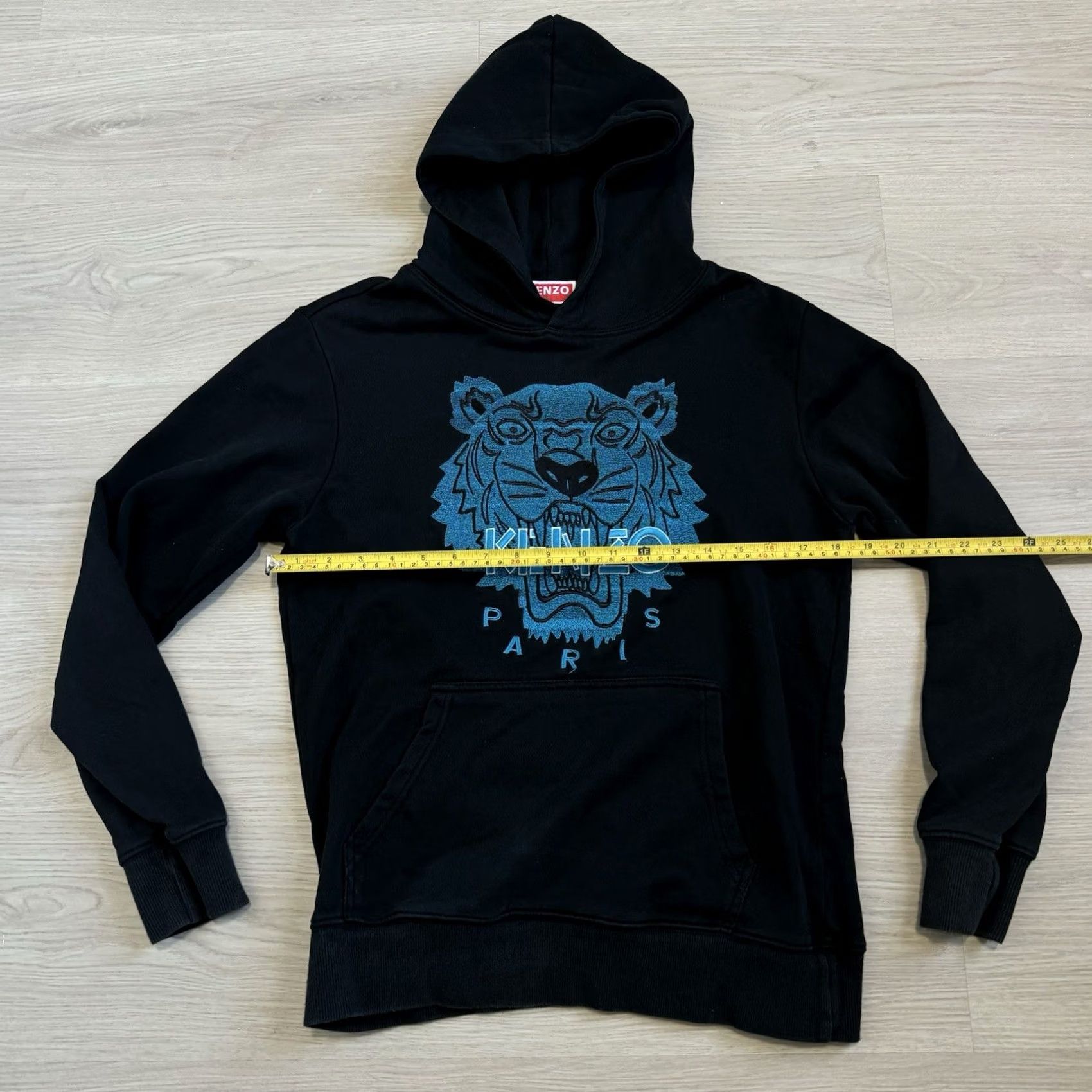Kenzo KENZO Hoodie Men M Black Paris Embroidered Tiger Pullover Sweatshirt Size US M / EU 48-50 / 2 - 2 Thumbnail