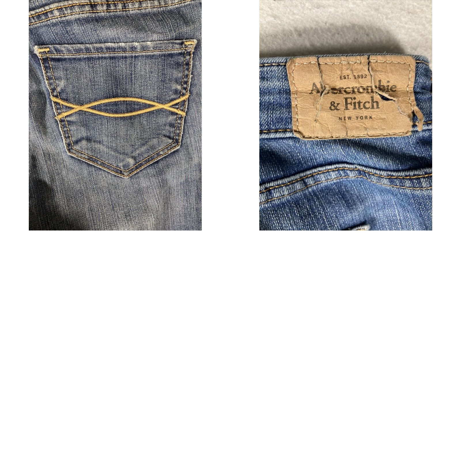 Abercrombie & Fitch Abercrombie Fitch Womens Skinny Jeans 4R Medium Wash Blue Size 32" / US 10 / IT 46 - 8 Thumbnail