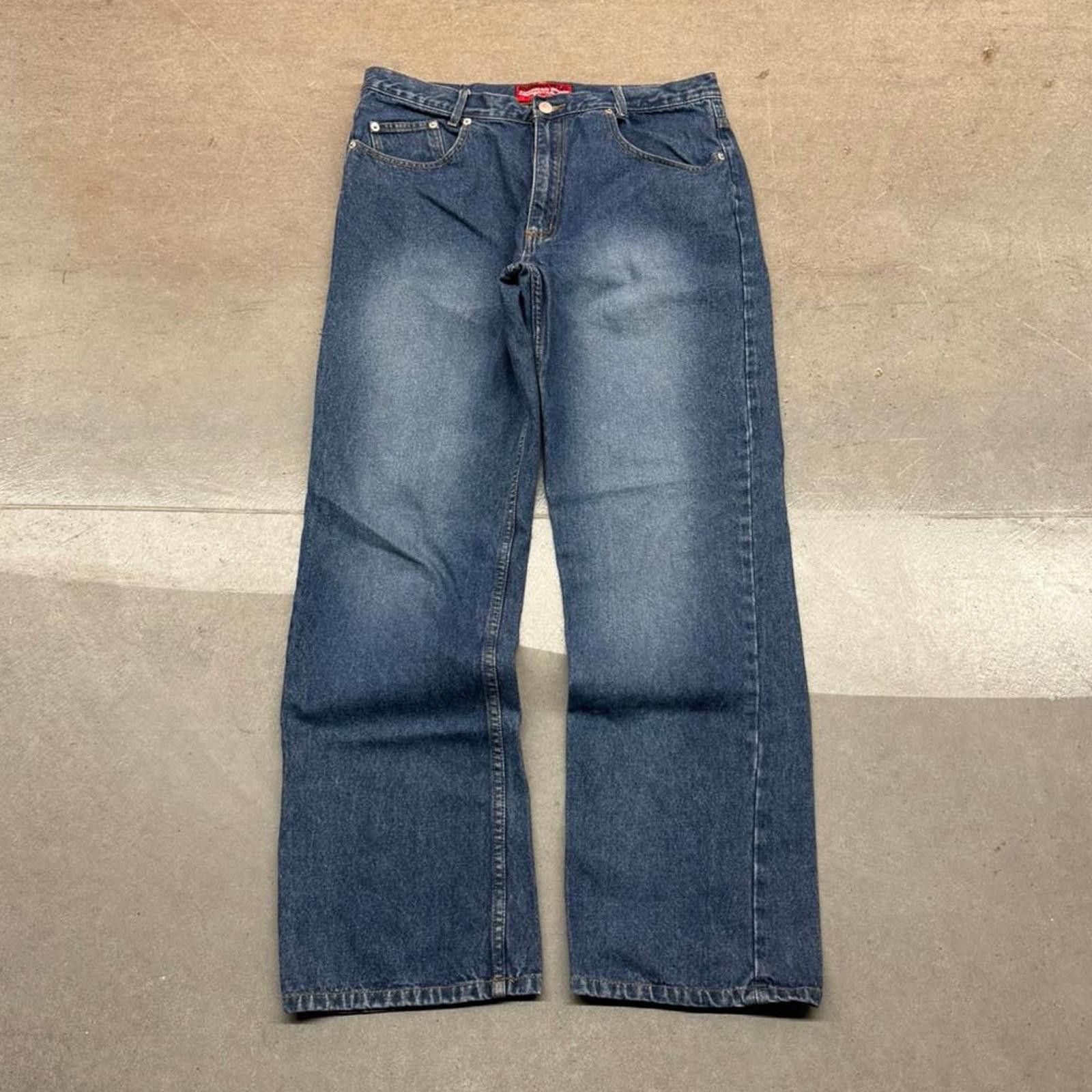 Ezekiel Y2K Men's Ezekiel Baggy Wide Leg Blue Skater Jeans 34x31 Size US 34 / EU 50 - 1 Thumbnail