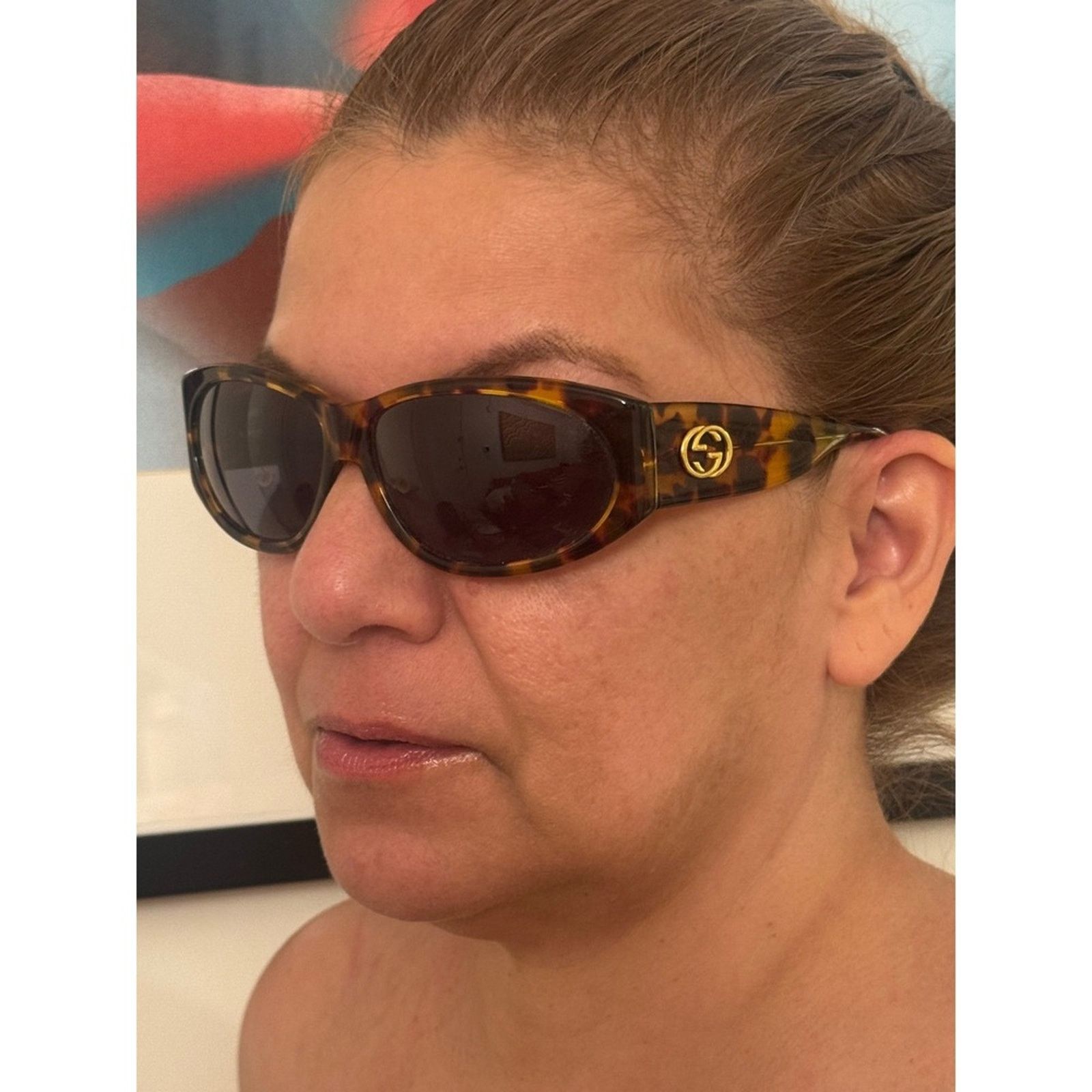 Gucci Gucci GG 2151/N/S Tortoiseshell Sunglasses with Gold Logo Size ONE SIZE - 7 Thumbnail