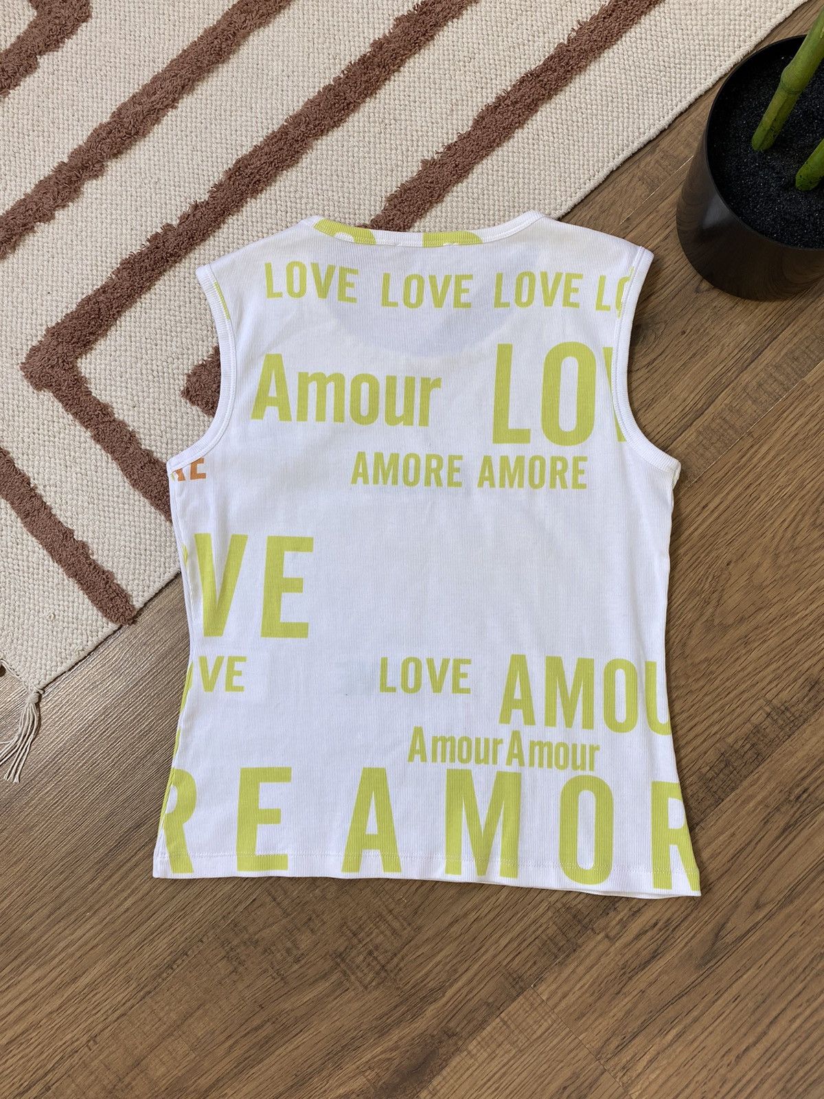Vintage AVANT GARDE LOVE Y2K TANK TOP Size M / US 6-8 / IT 42-44 - 4 Thumbnail
