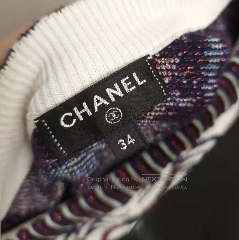 Chanel Chanel Multi-Color Wool Mini Skirt . Size 22" - 5 Thumbnail